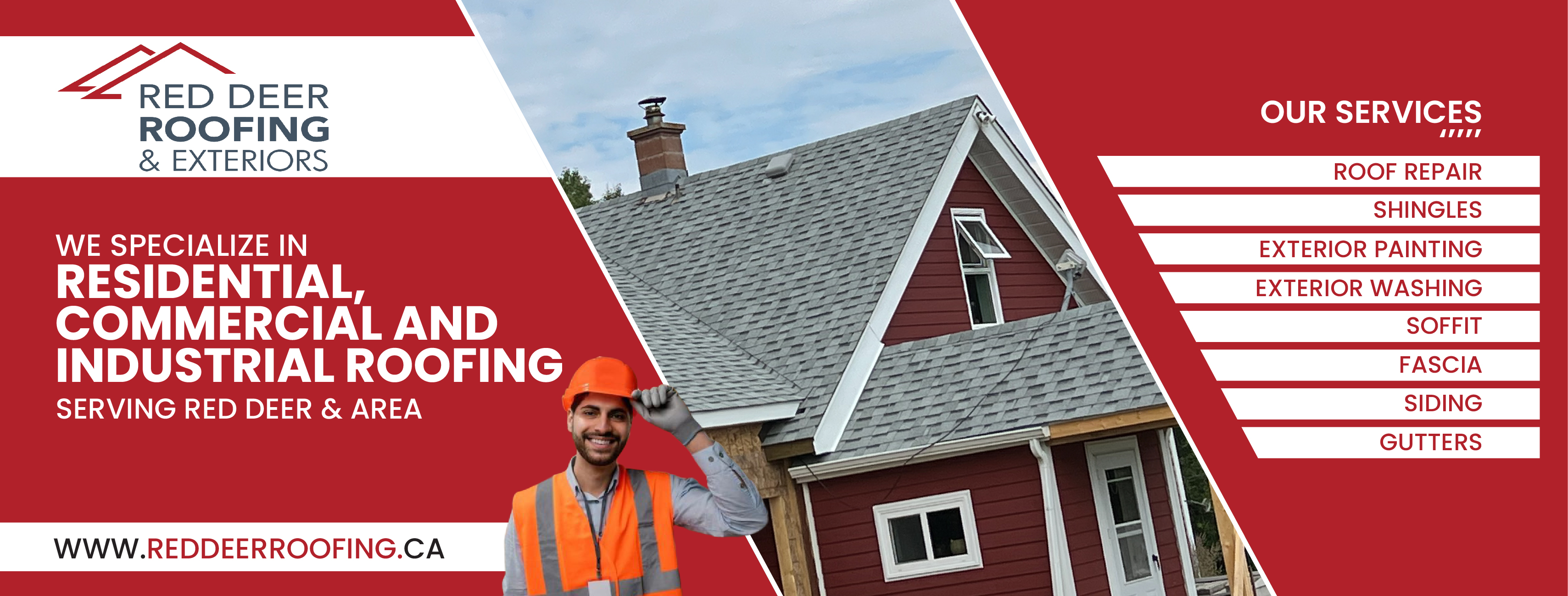 Facebook Design by Nel. for Red Deer Roofing & Exteriors Ltd | Design #31769155