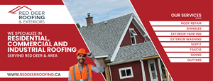 Facebook Design by Nel. for Red Deer Roofing & Exteriors Ltd | Design: #31769155