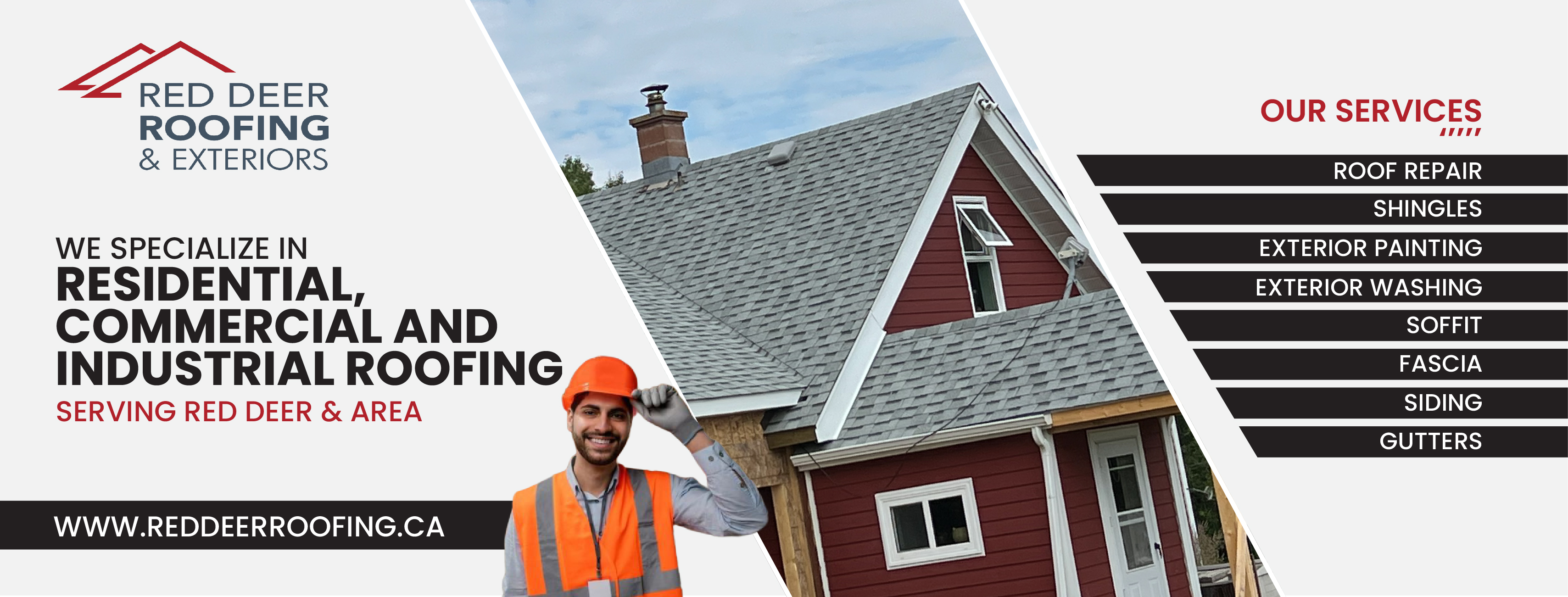 Facebook Design by Nel. for Red Deer Roofing & Exteriors Ltd | Design #31769156