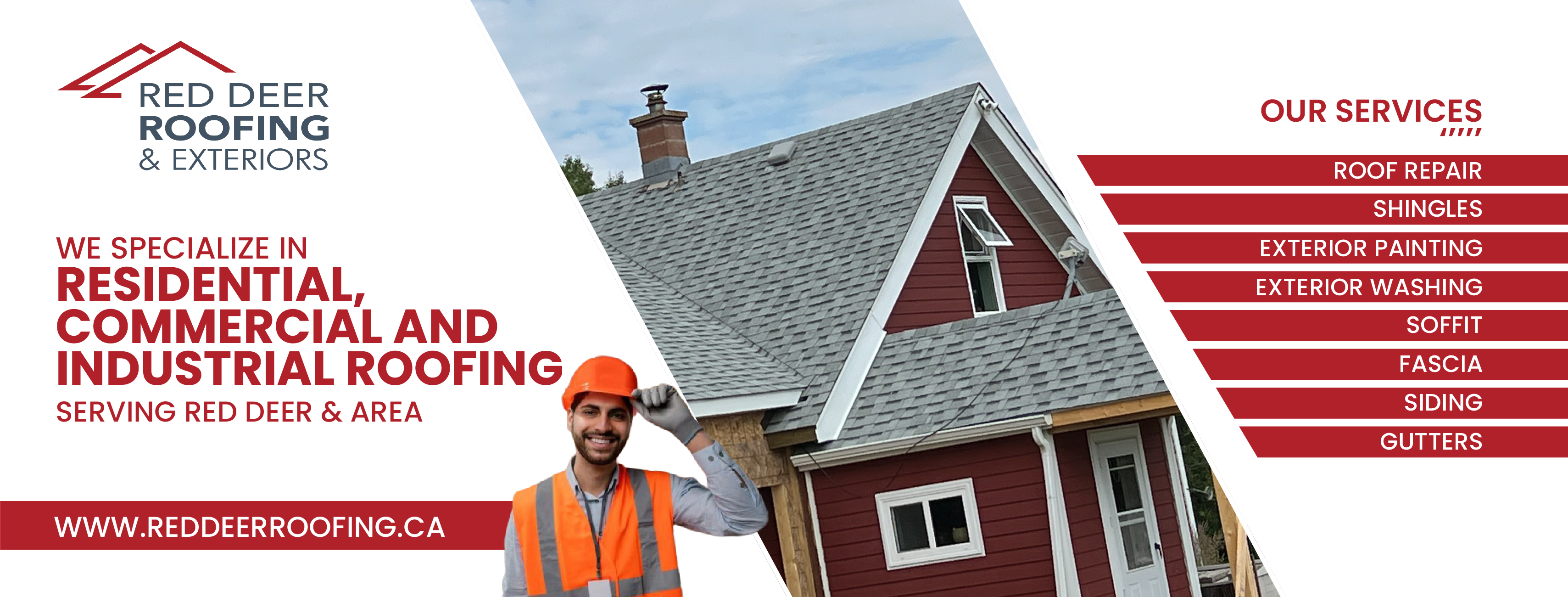 Facebook Design by Nel. for Red Deer Roofing & Exteriors Ltd | Design #31769157