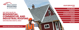 Facebook Design by Nel. for Red Deer Roofing & Exteriors Ltd | Design: #31769157