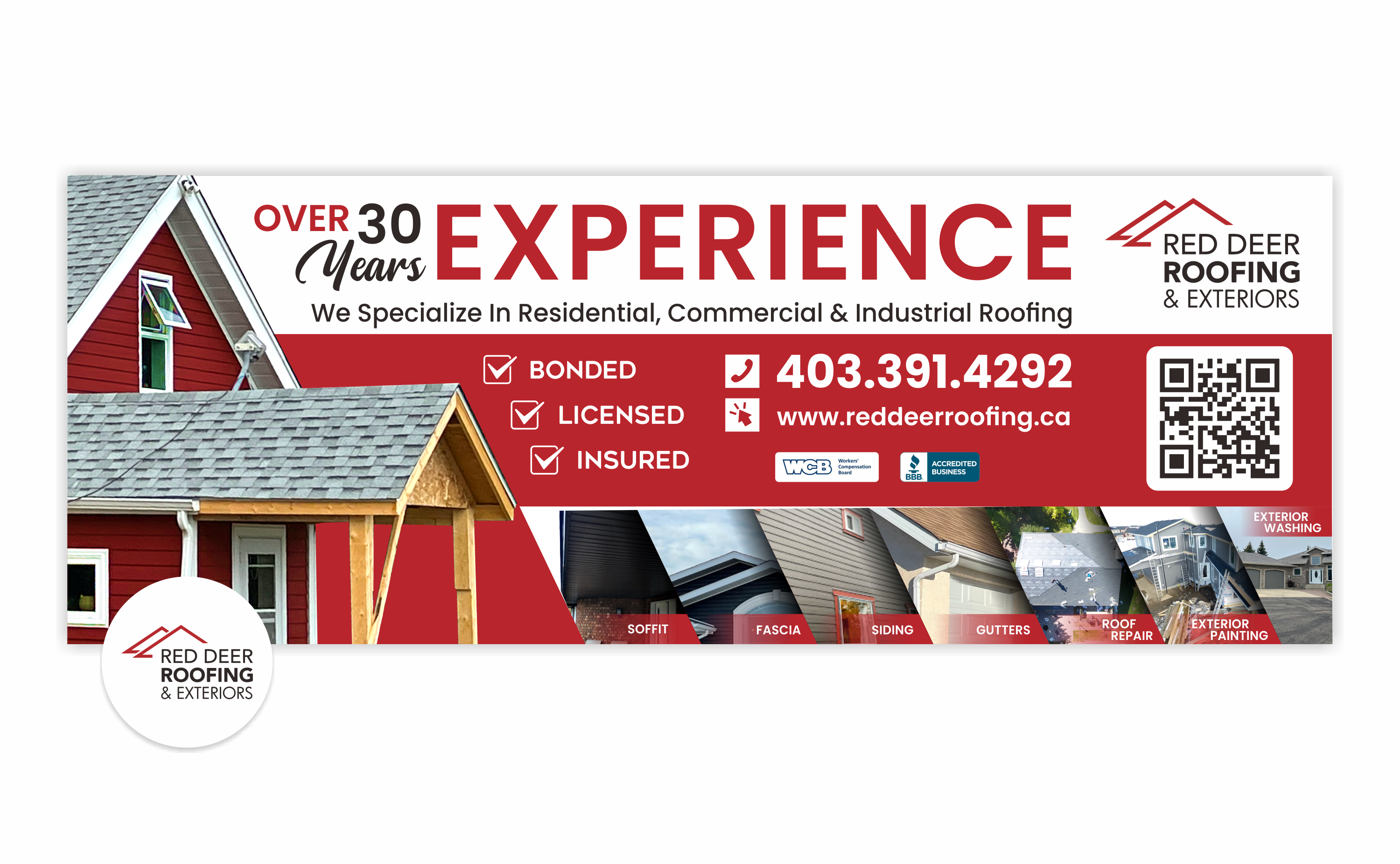 Facebook Design by yusmoker for Red Deer Roofing & Exteriors Ltd | Design #31759238