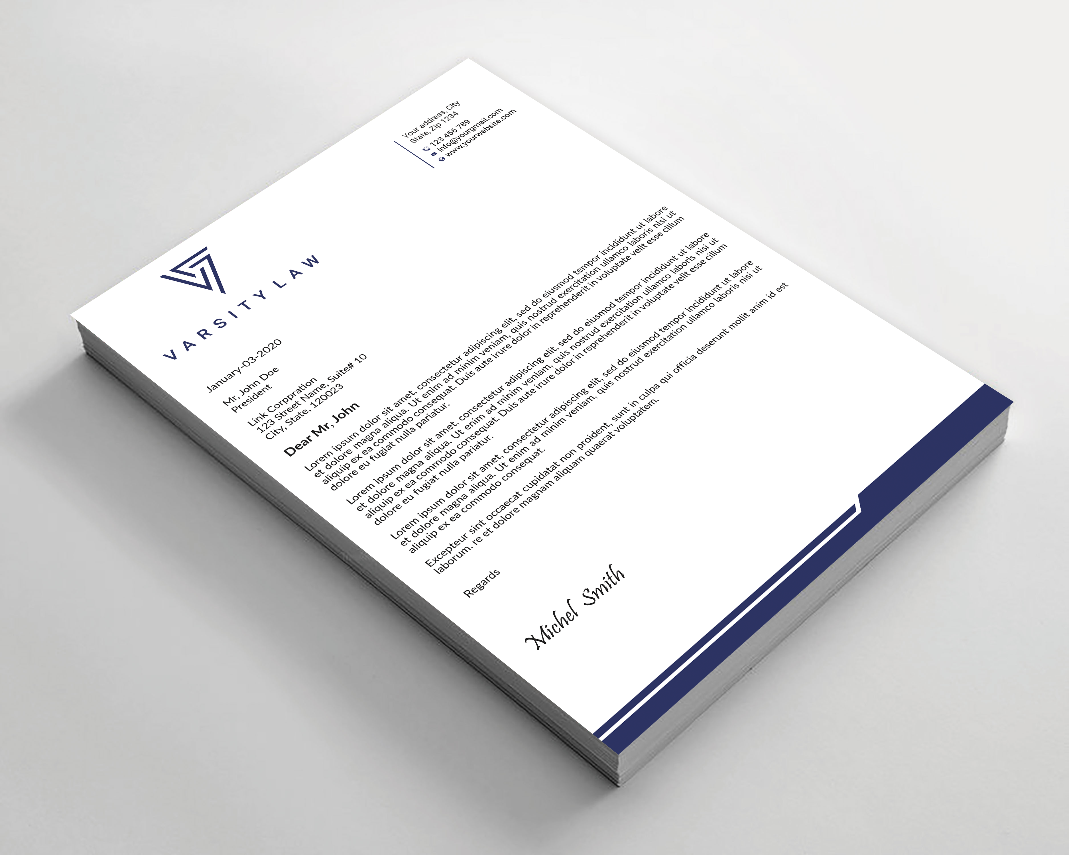 Letterhead Design by Expert Bappy for this project | Design #31738828