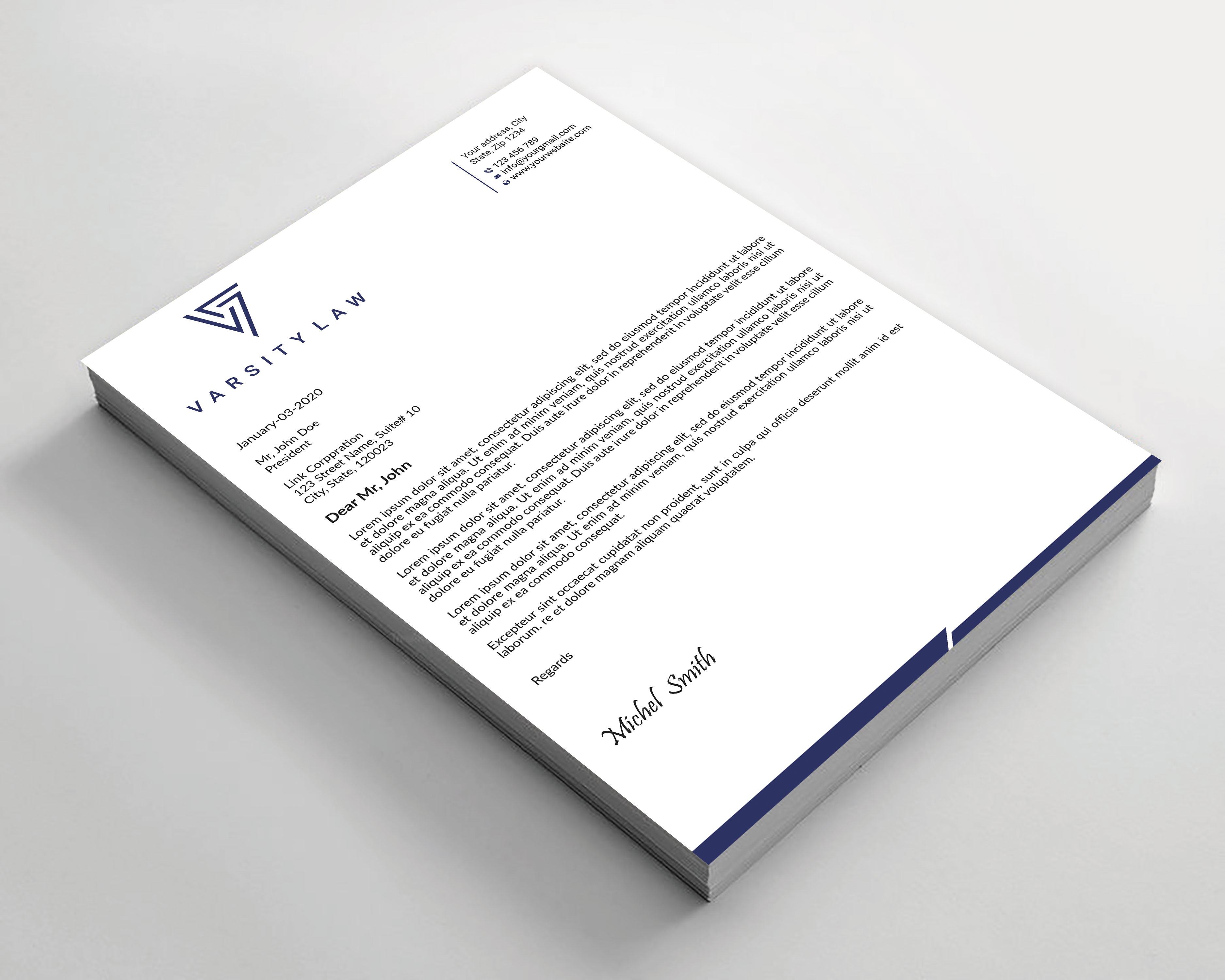Letterhead Design by Expert Bappy for this project | Design #31738853