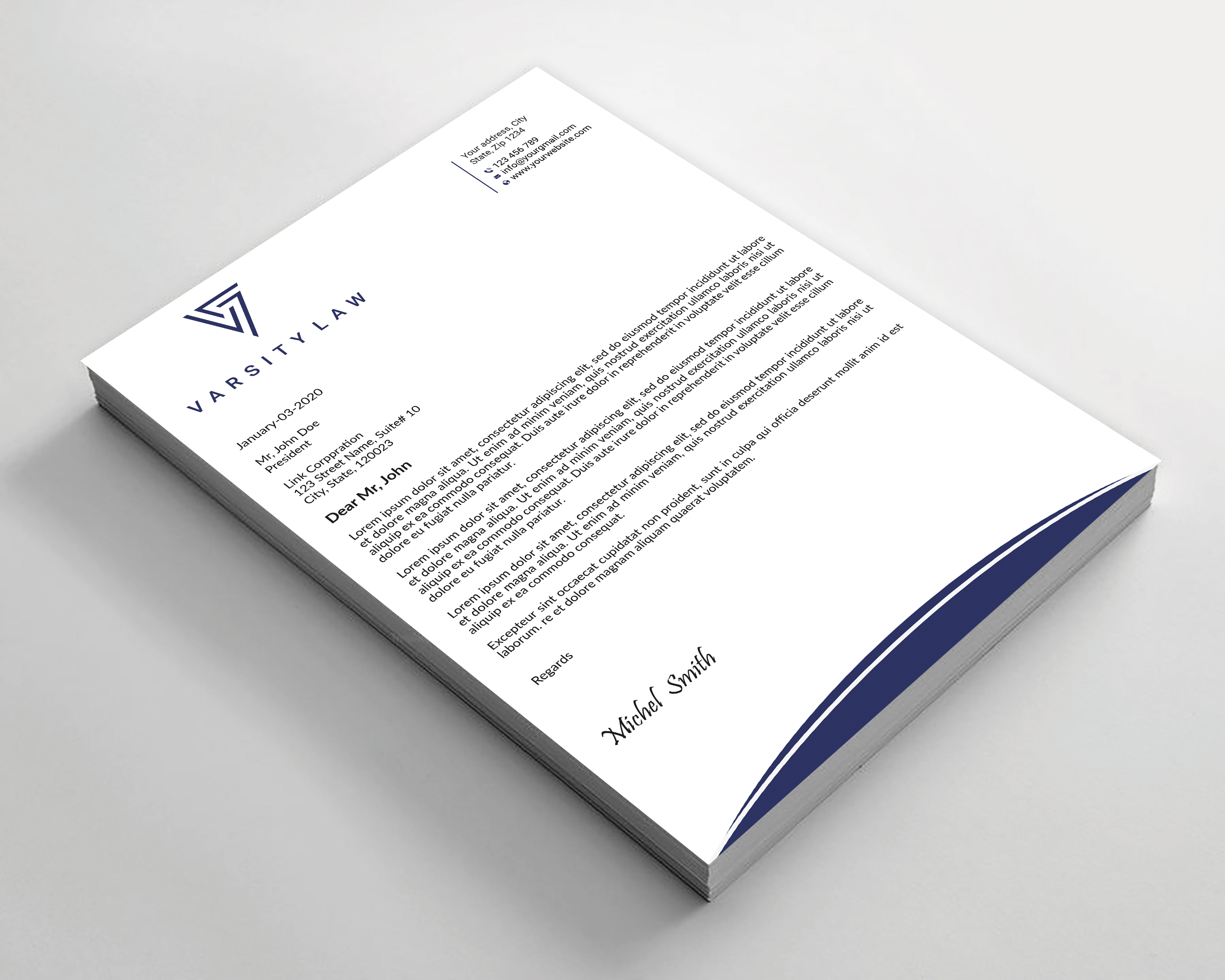 Letterhead Design by Expert Bappy for this project | Design #31738855