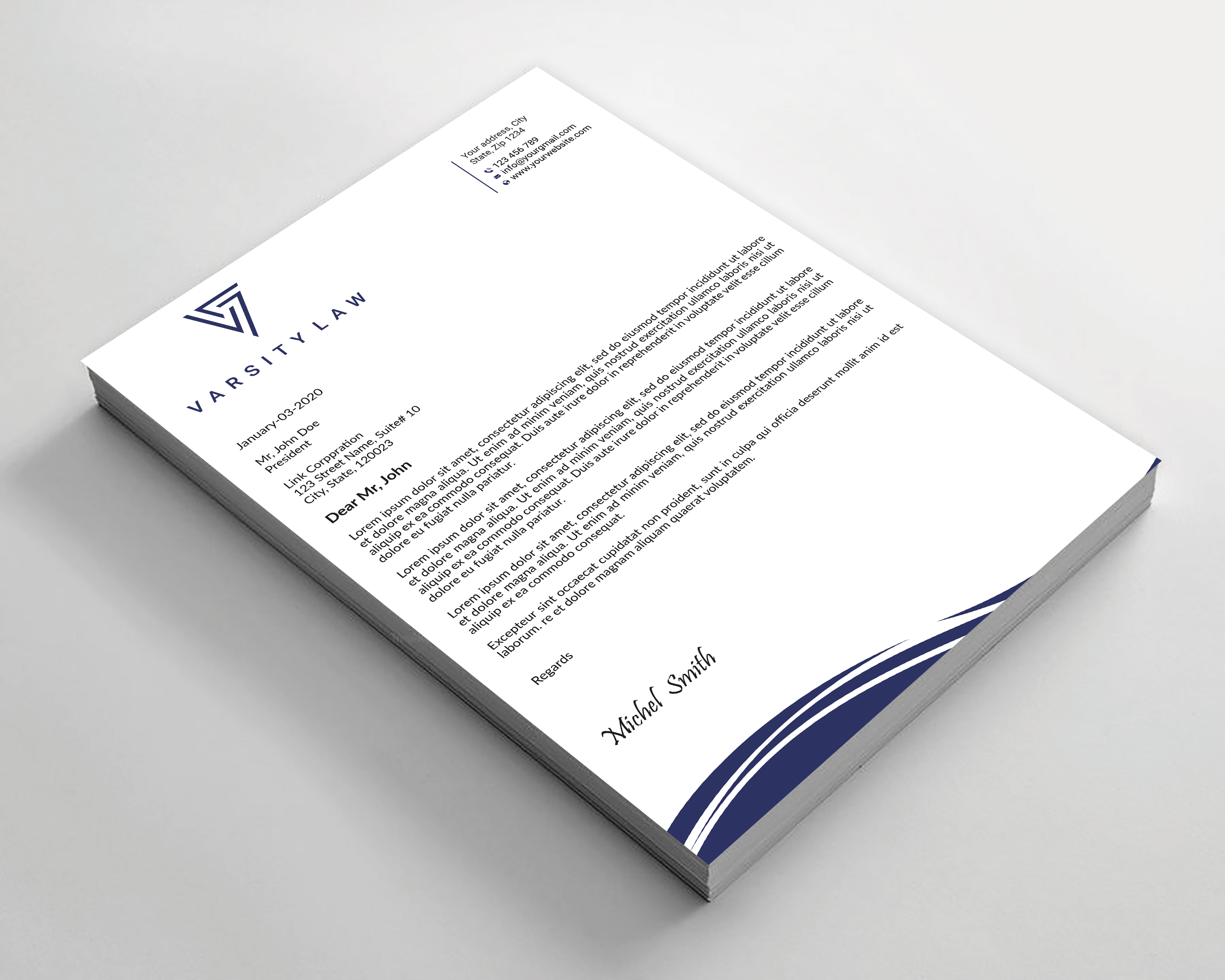 Letterhead Design by Expert Bappy for this project | Design #31738894