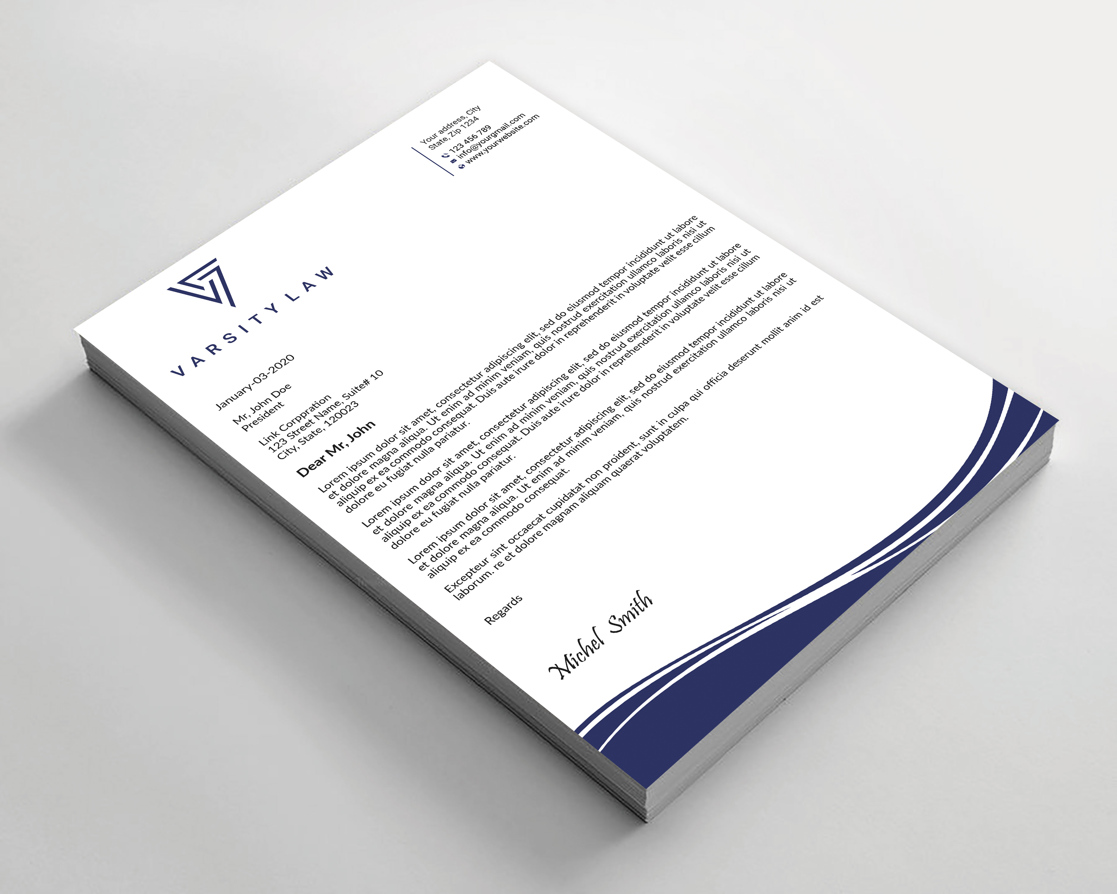 Letterhead Design by Expert Bappy for this project | Design #31738895