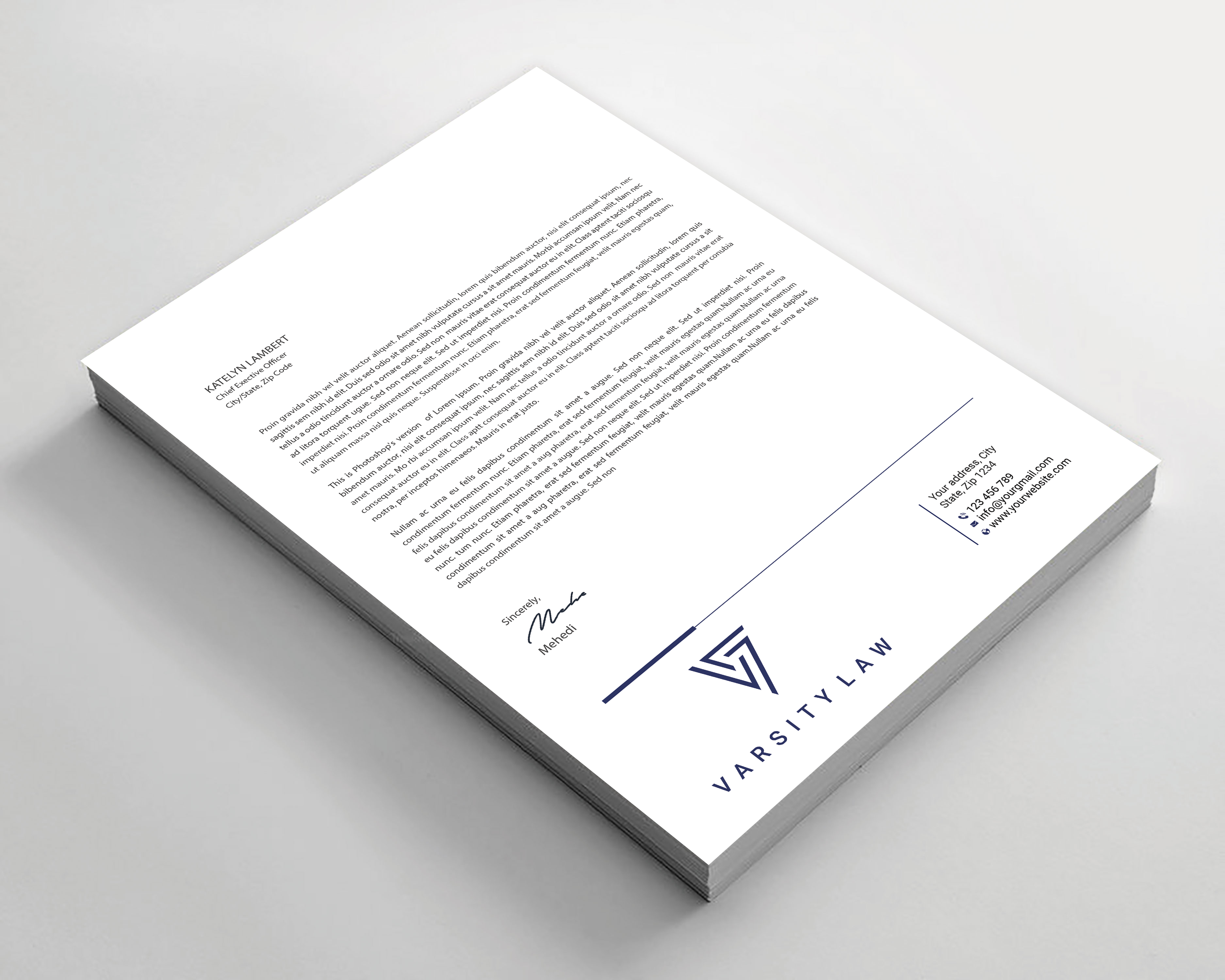 Letterhead Design by Expert Bappy for this project | Design #31738981