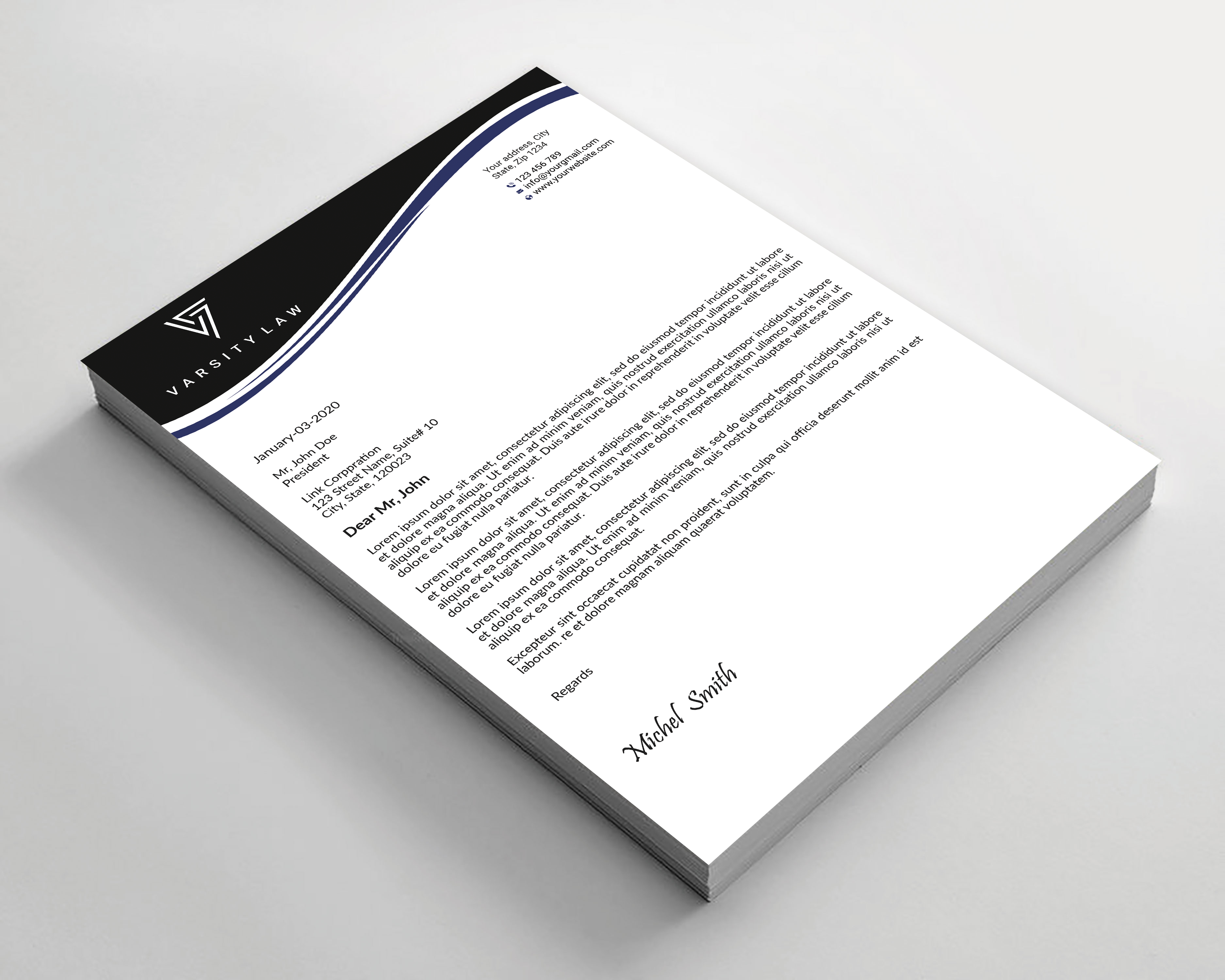 Letterhead Design by Expert Bappy for this project | Design #31739035