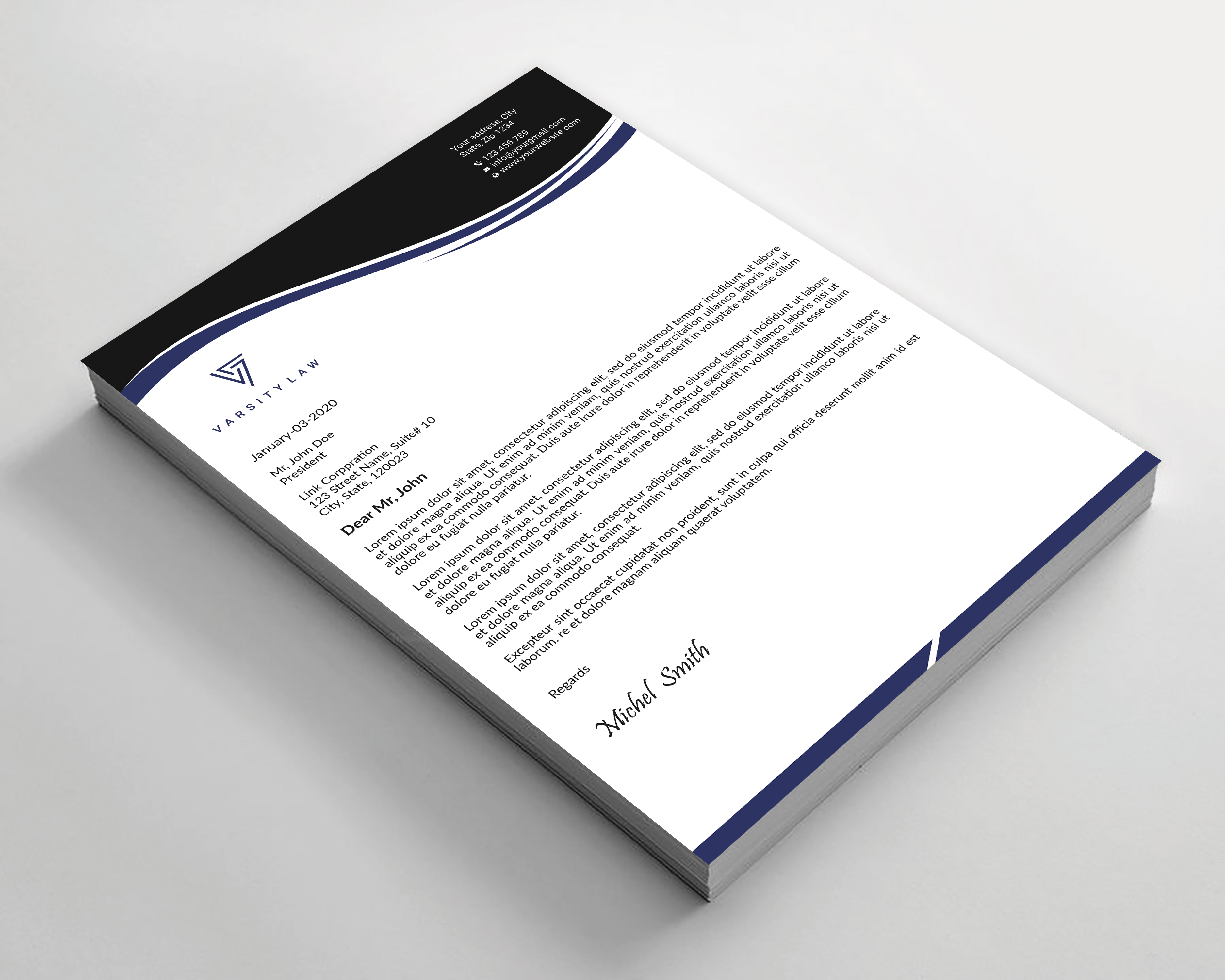 Letterhead Design by Expert Bappy for this project | Design #31739090
