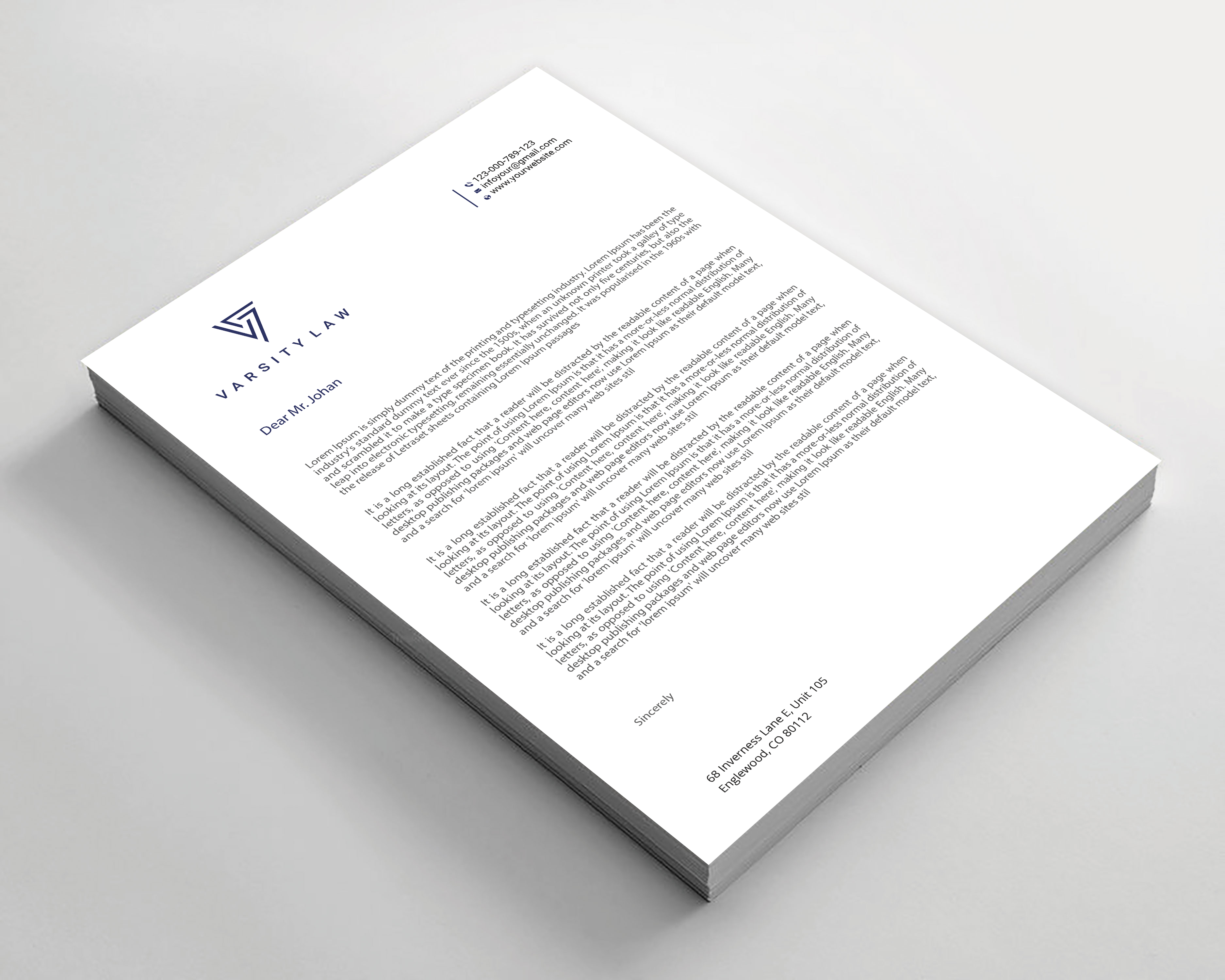 Letterhead Design by Expert Bappy for this project | Design #31741300