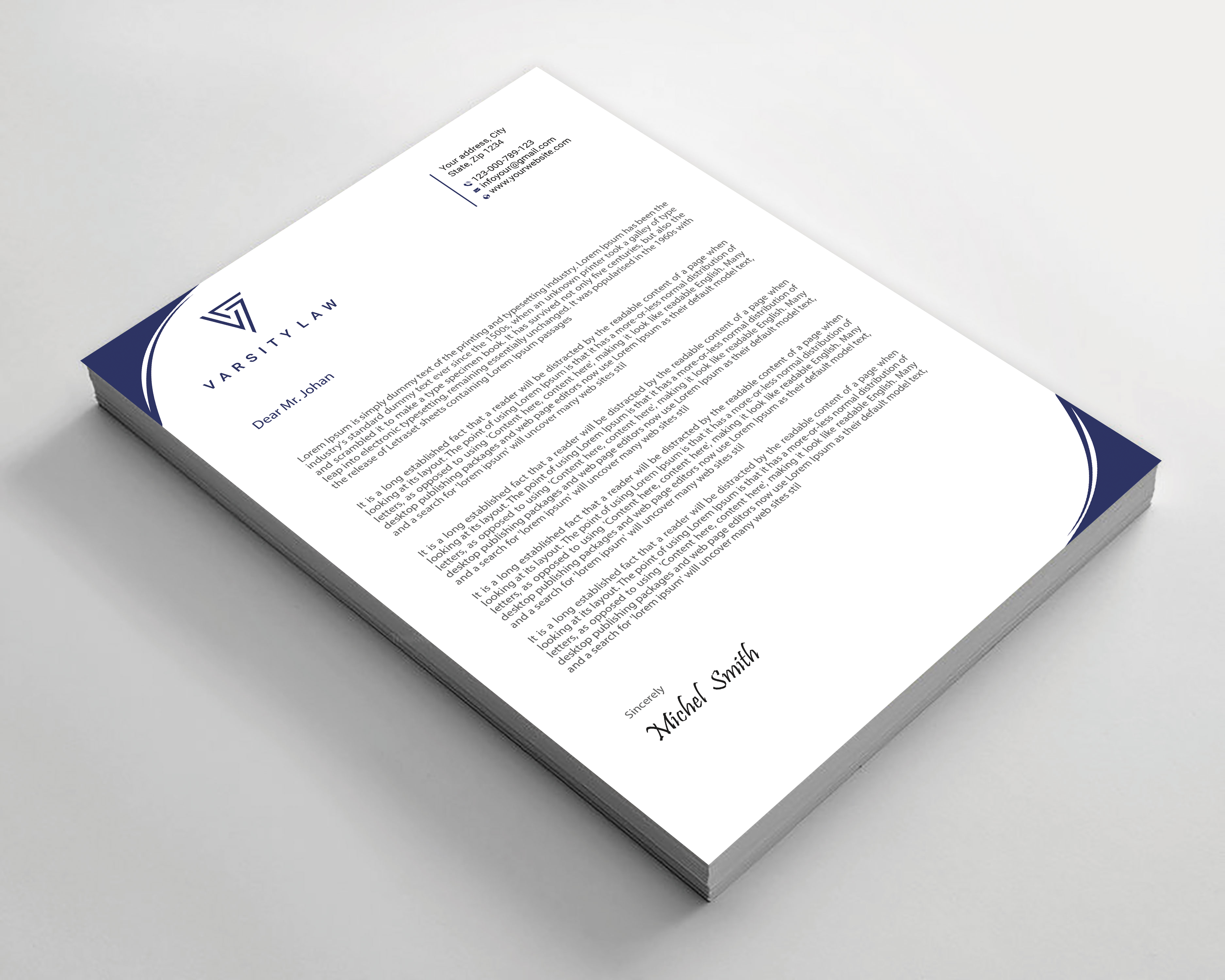Letterhead Design by Expert Bappy for this project | Design #31746645