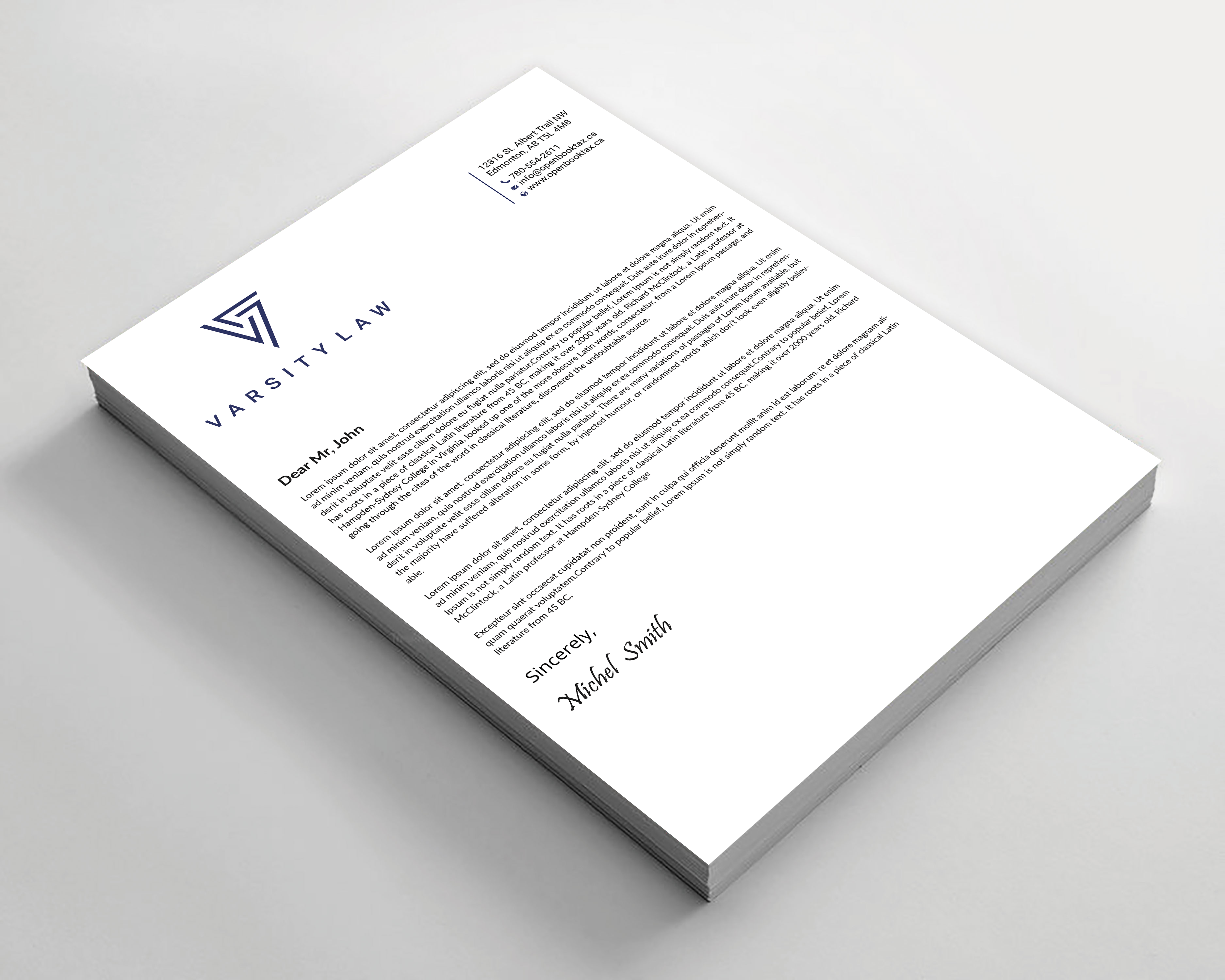 Letterhead Design by Expert Bappy for this project | Design #31746675