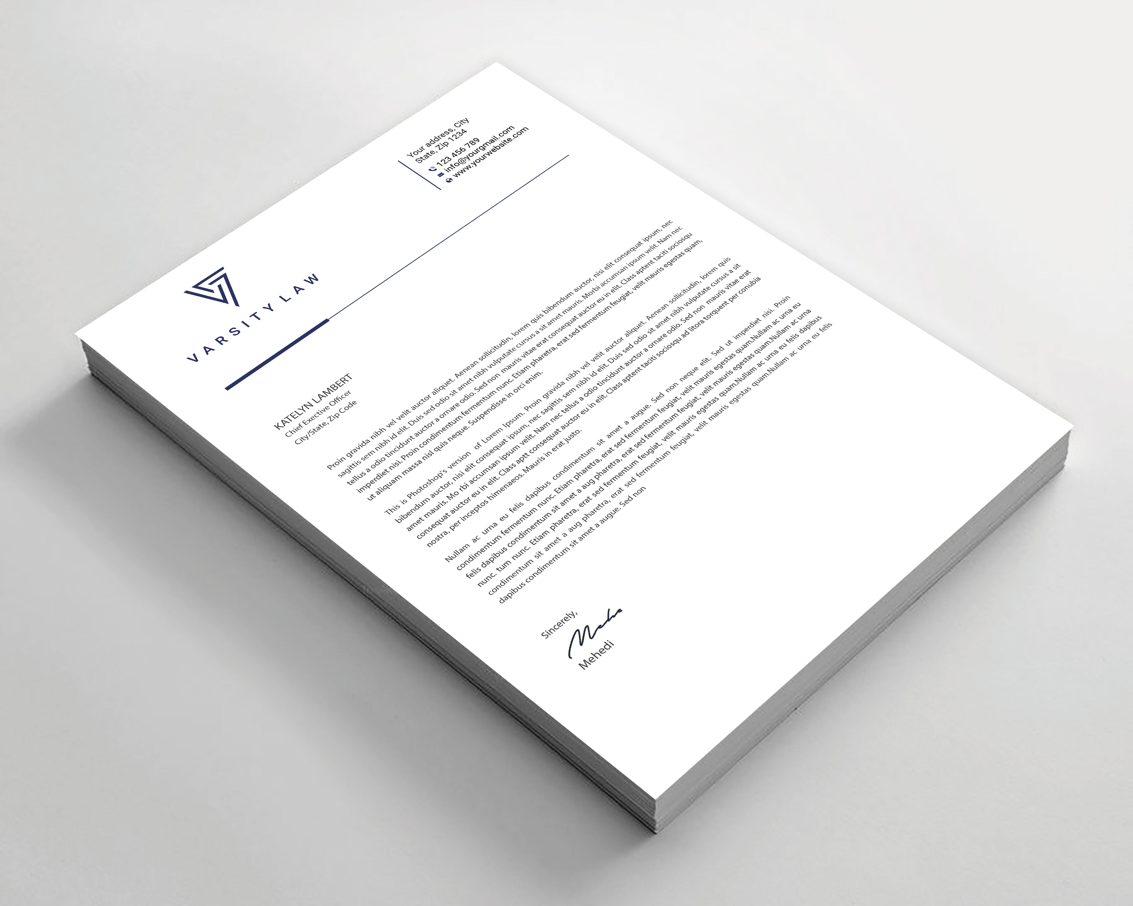 Letterhead Design by Expert Bappy for this project | Design #31750995