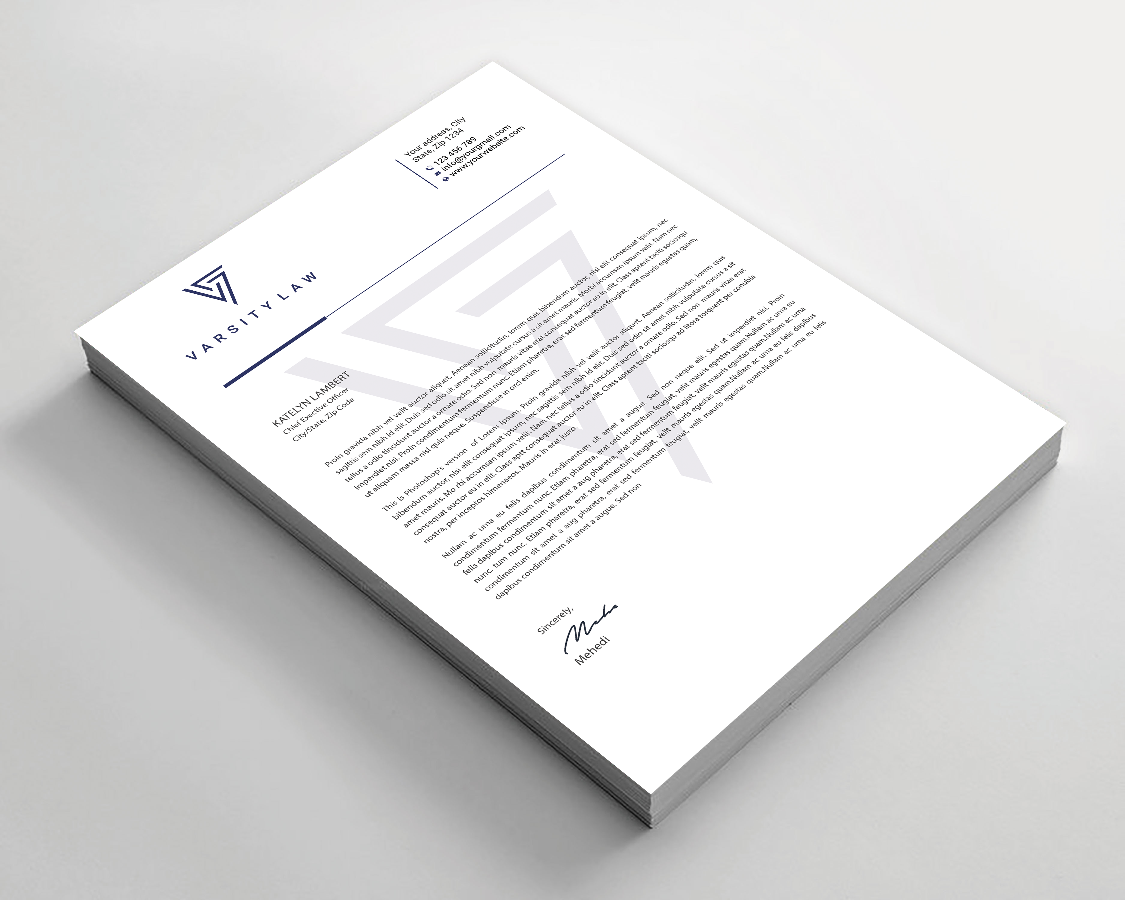 Letterhead Design by Expert Bappy for this project | Design #31750996