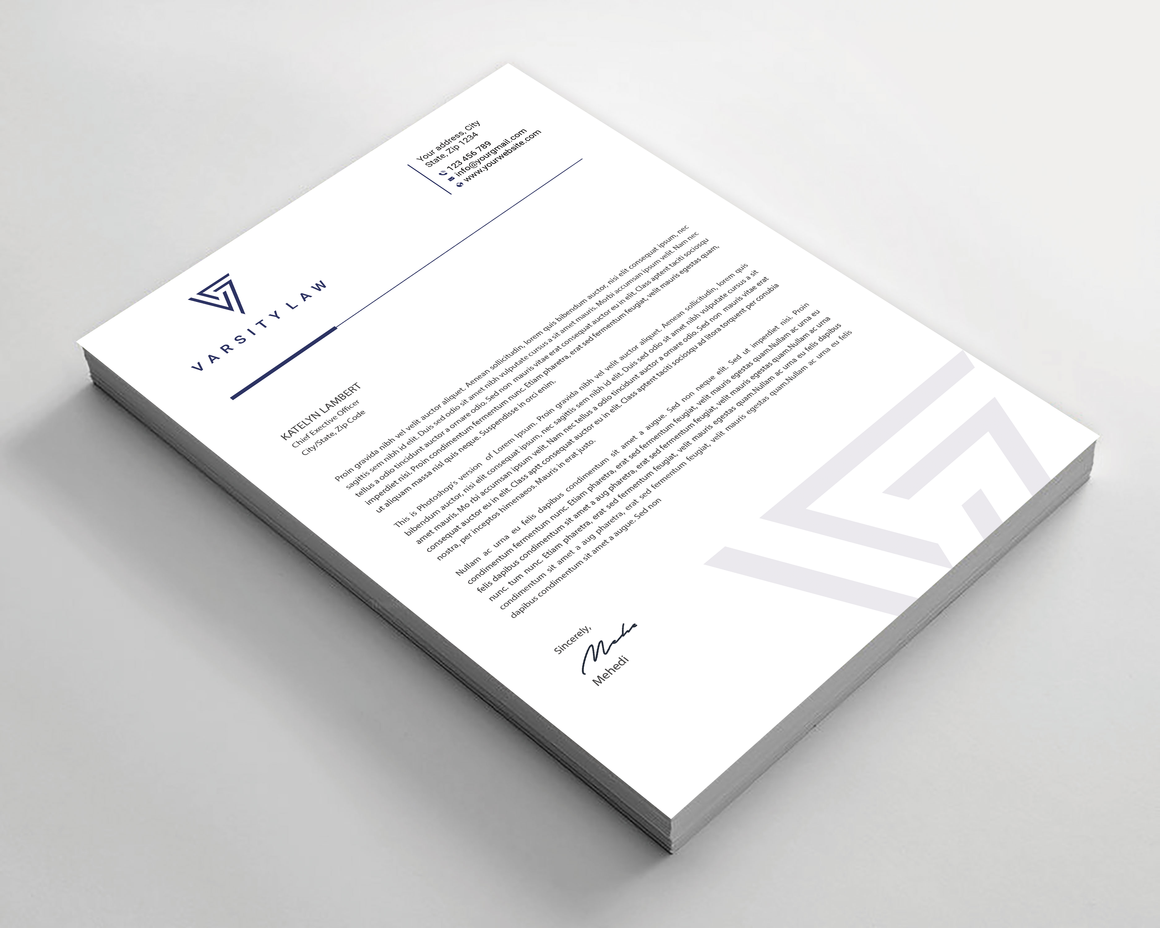 Letterhead Design by Expert Bappy for this project | Design #31750997
