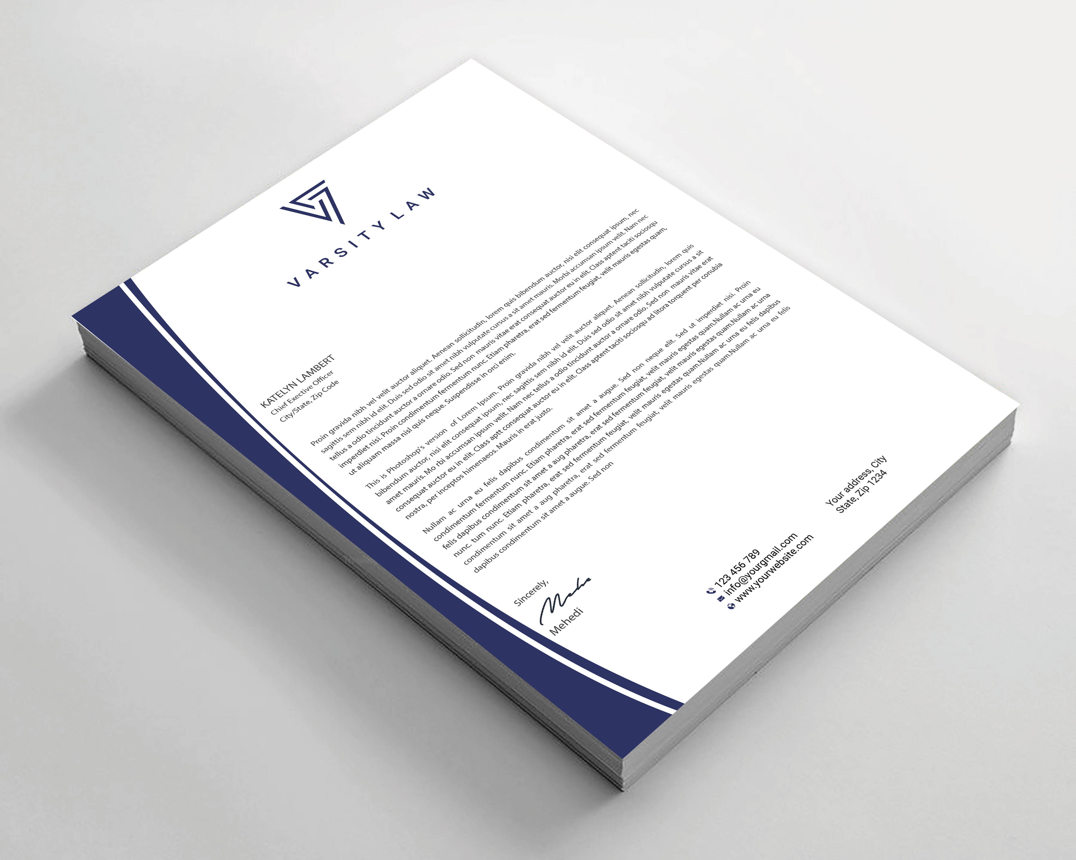 Letterhead Design by Expert Bappy for this project | Design #31751104