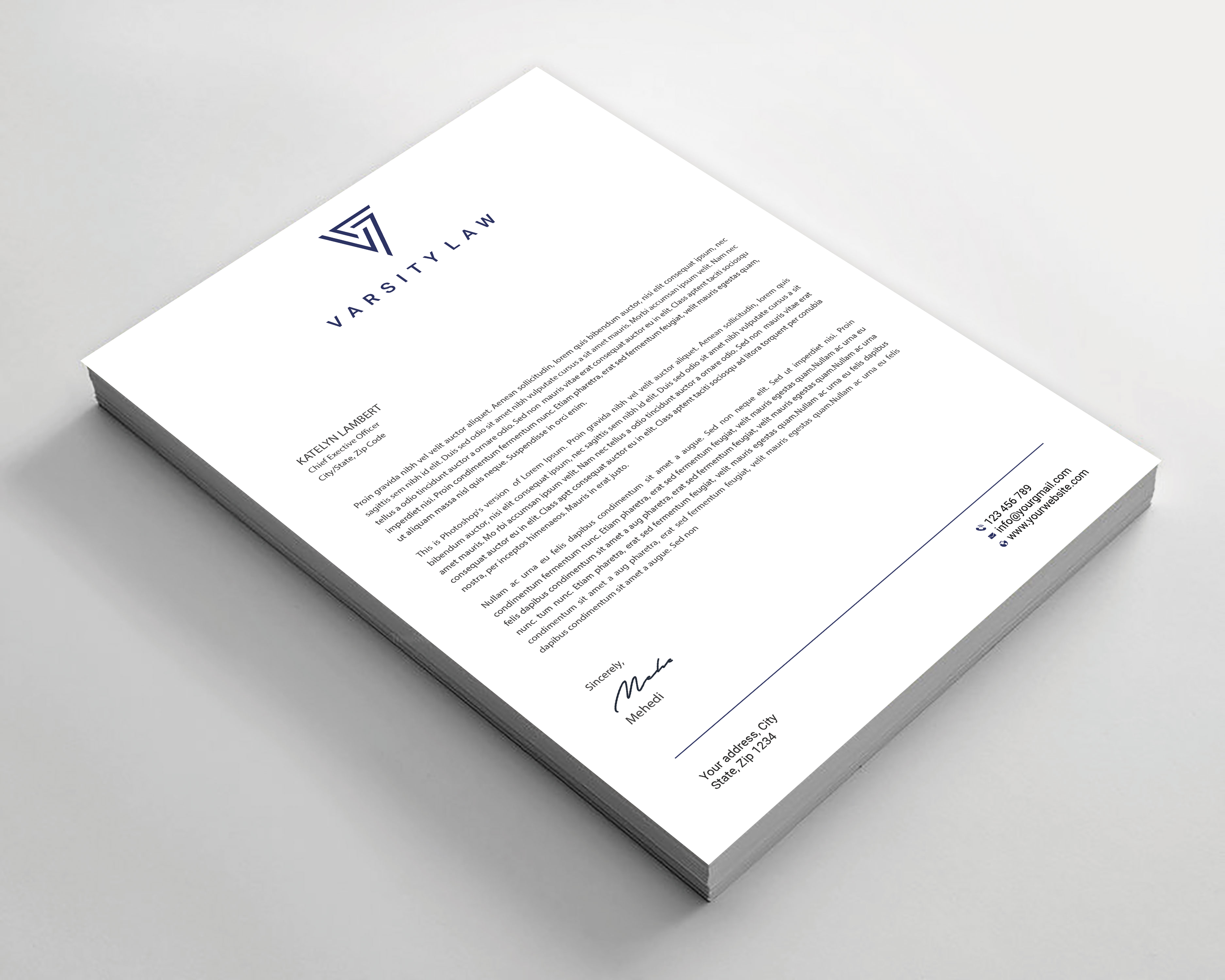 Letterhead Design by Expert Bappy for this project | Design #31751172