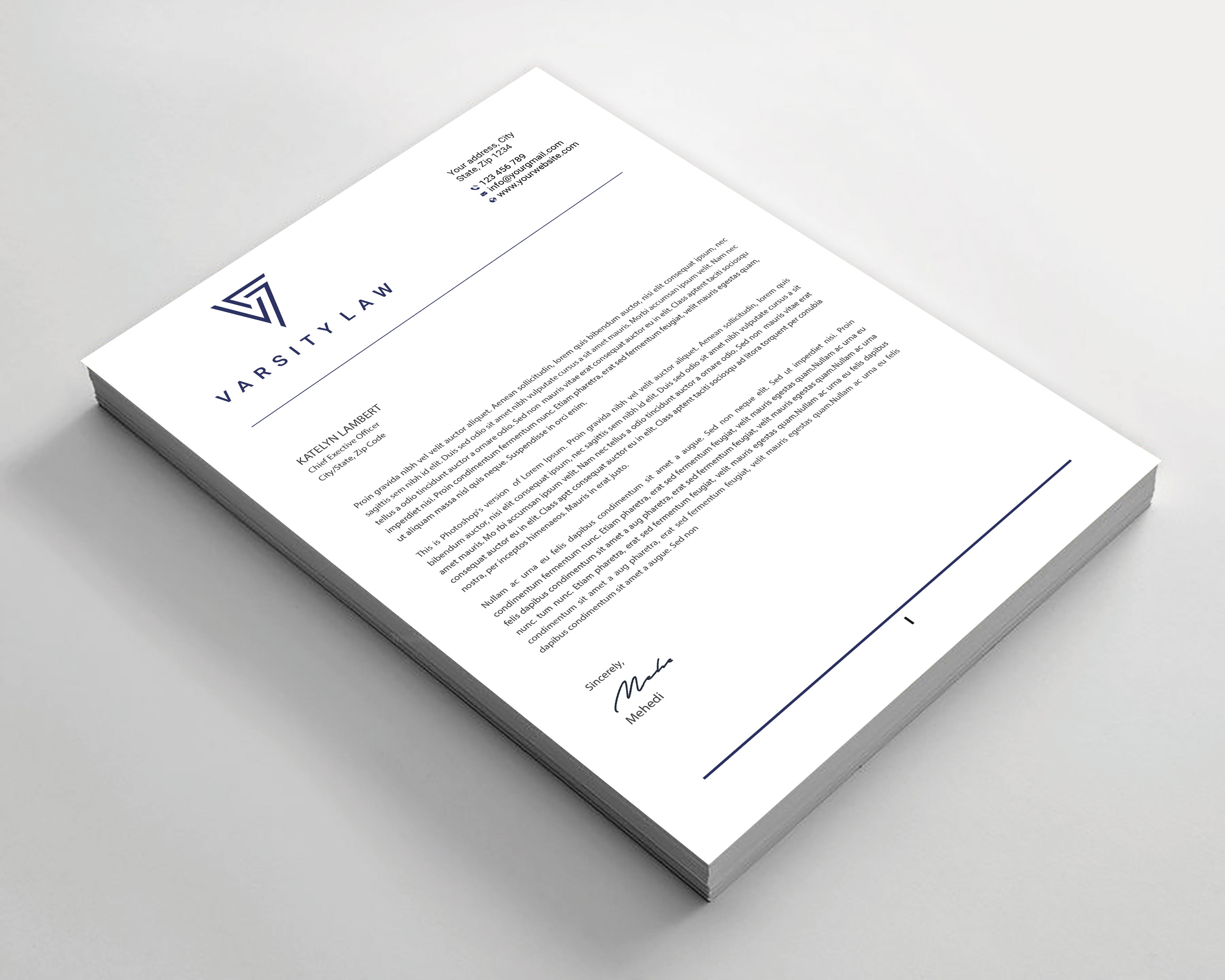 Letterhead Design by Expert Bappy for this project | Design #31753498