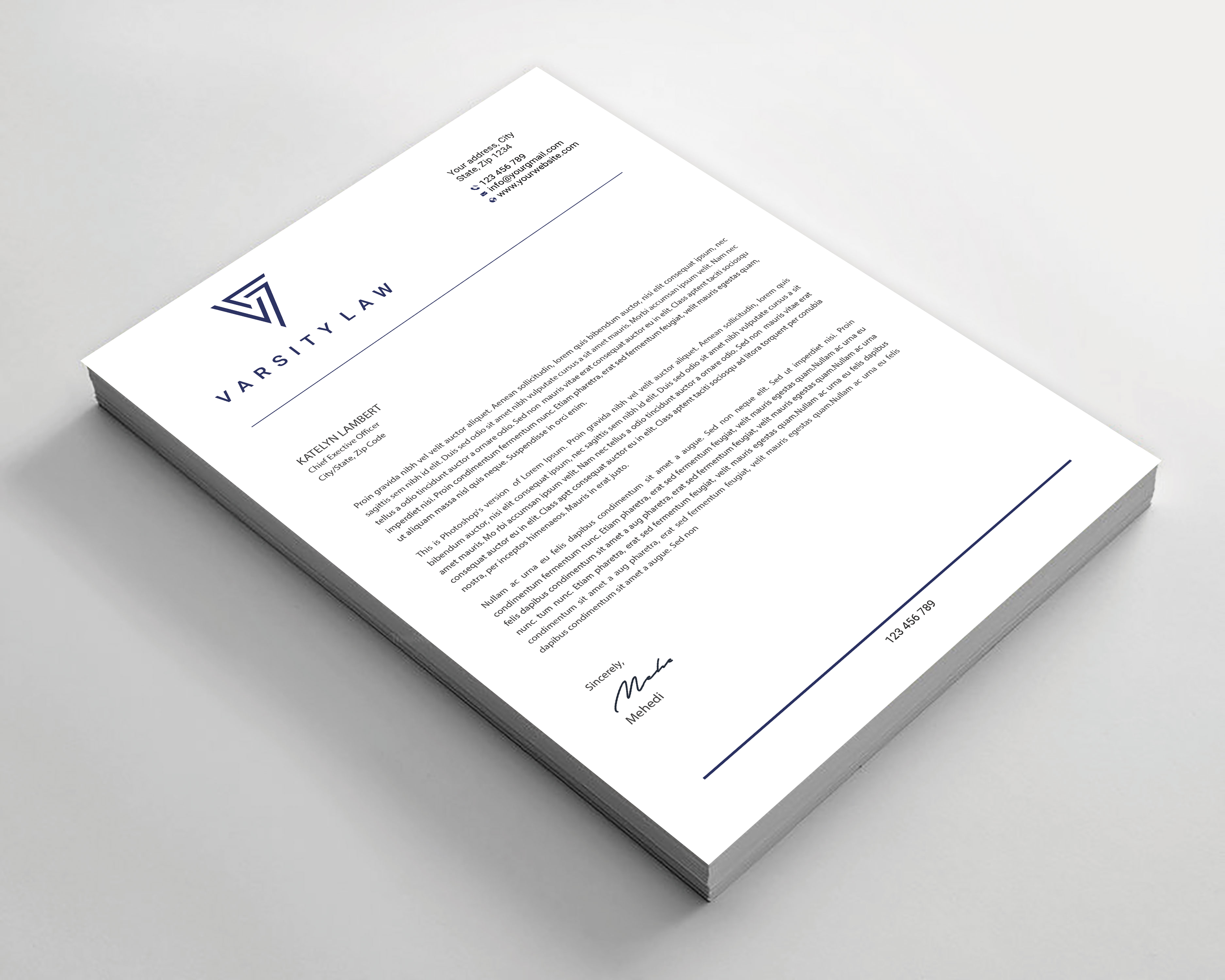 Letterhead Design by Expert Bappy for this project | Design #31753507