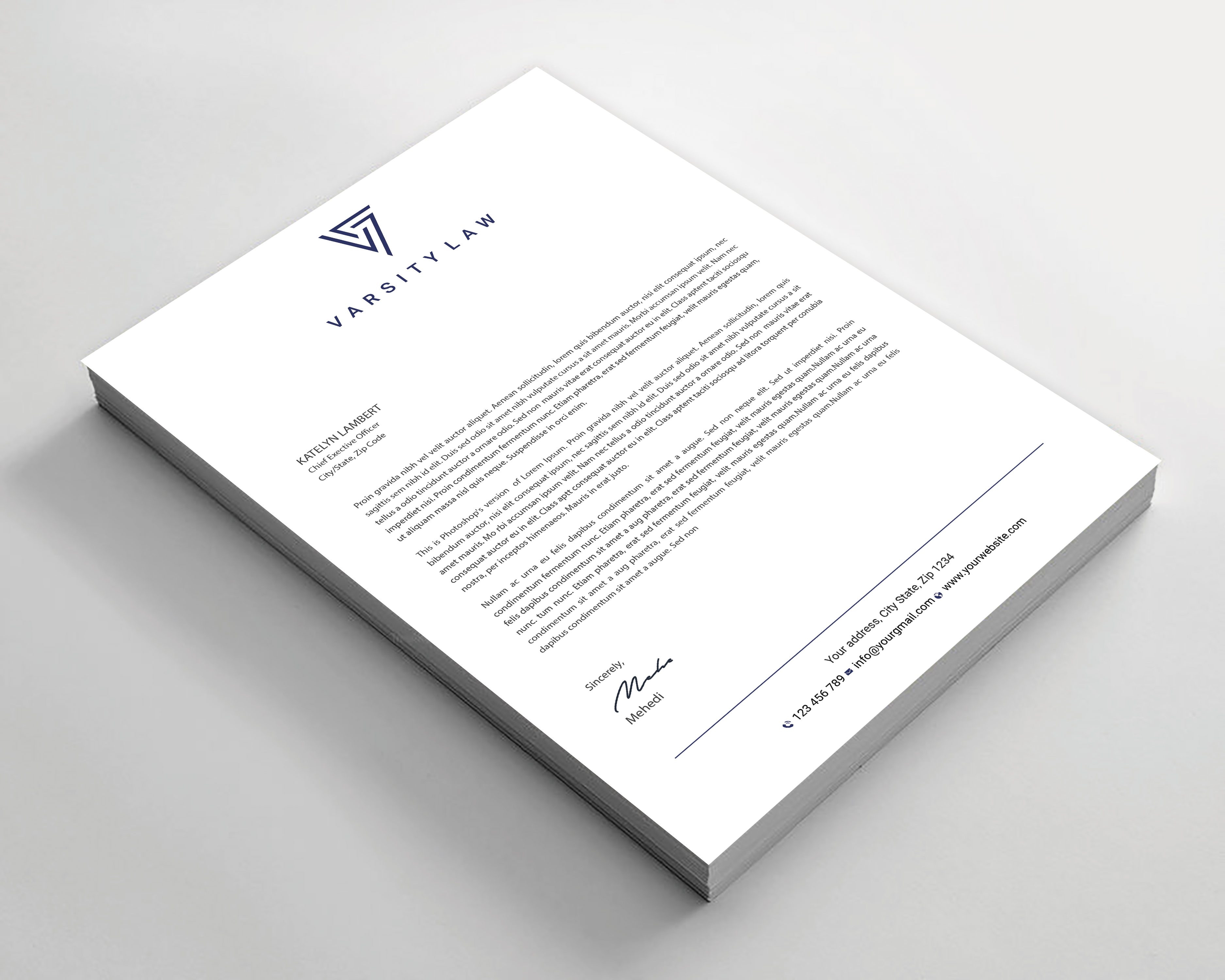 Letterhead Design by Expert Bappy for this project | Design #31753528