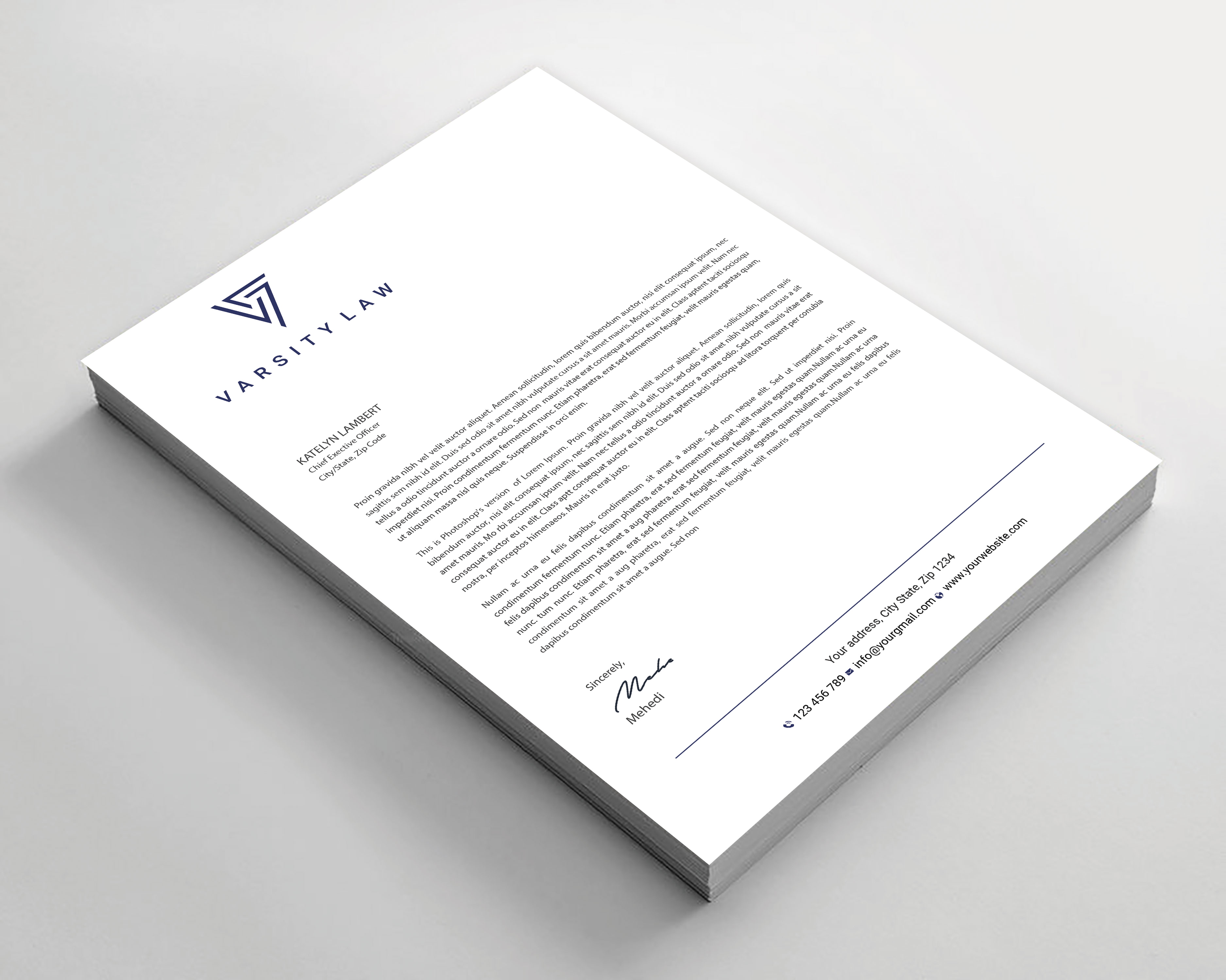 Letterhead Design by Expert Bappy for this project | Design #31753572