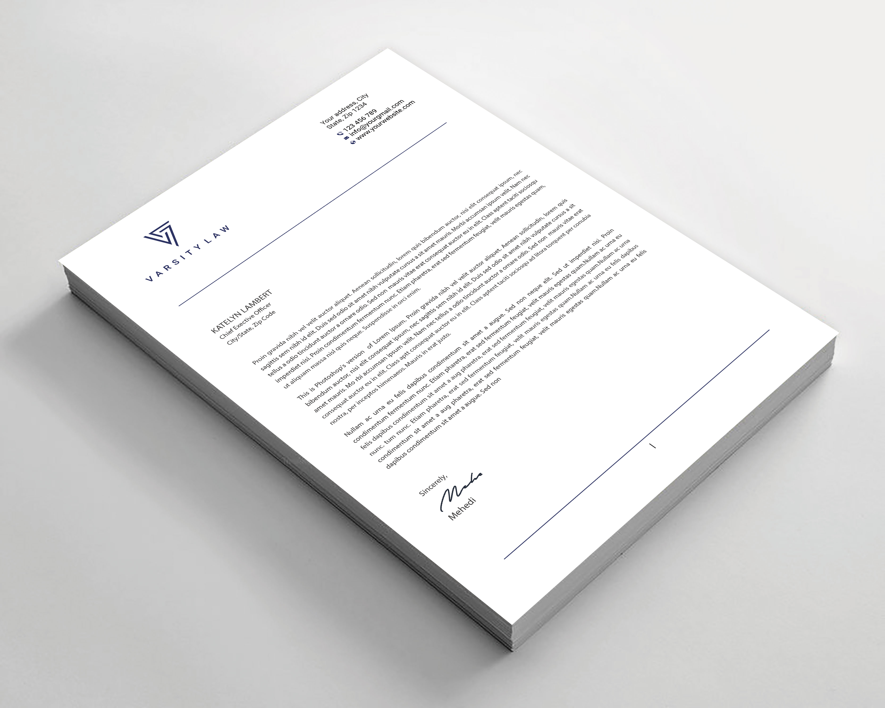 Letterhead Design by Expert Bappy for this project | Design #31753774