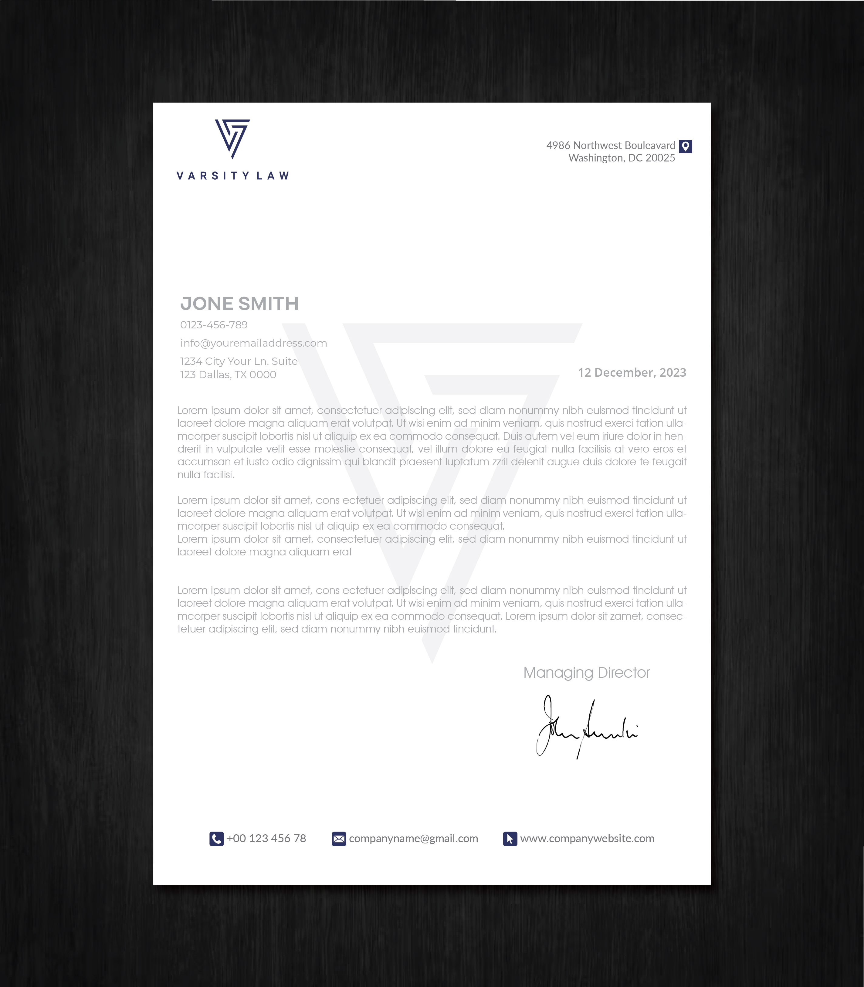 Letterhead Design by artbitin for this project | Design #31740621
