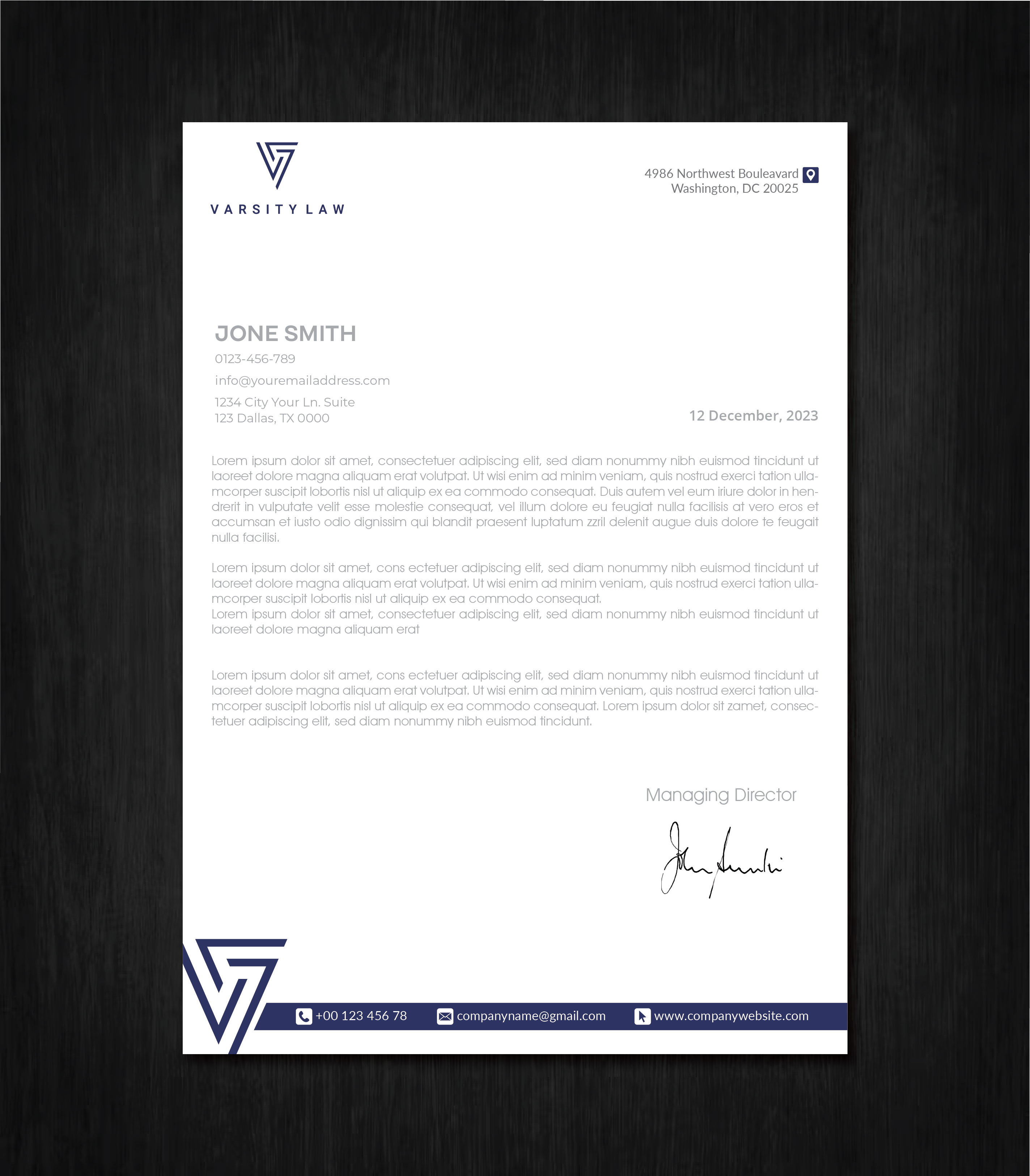 Letterhead Design by artbitin for this project | Design #31740622