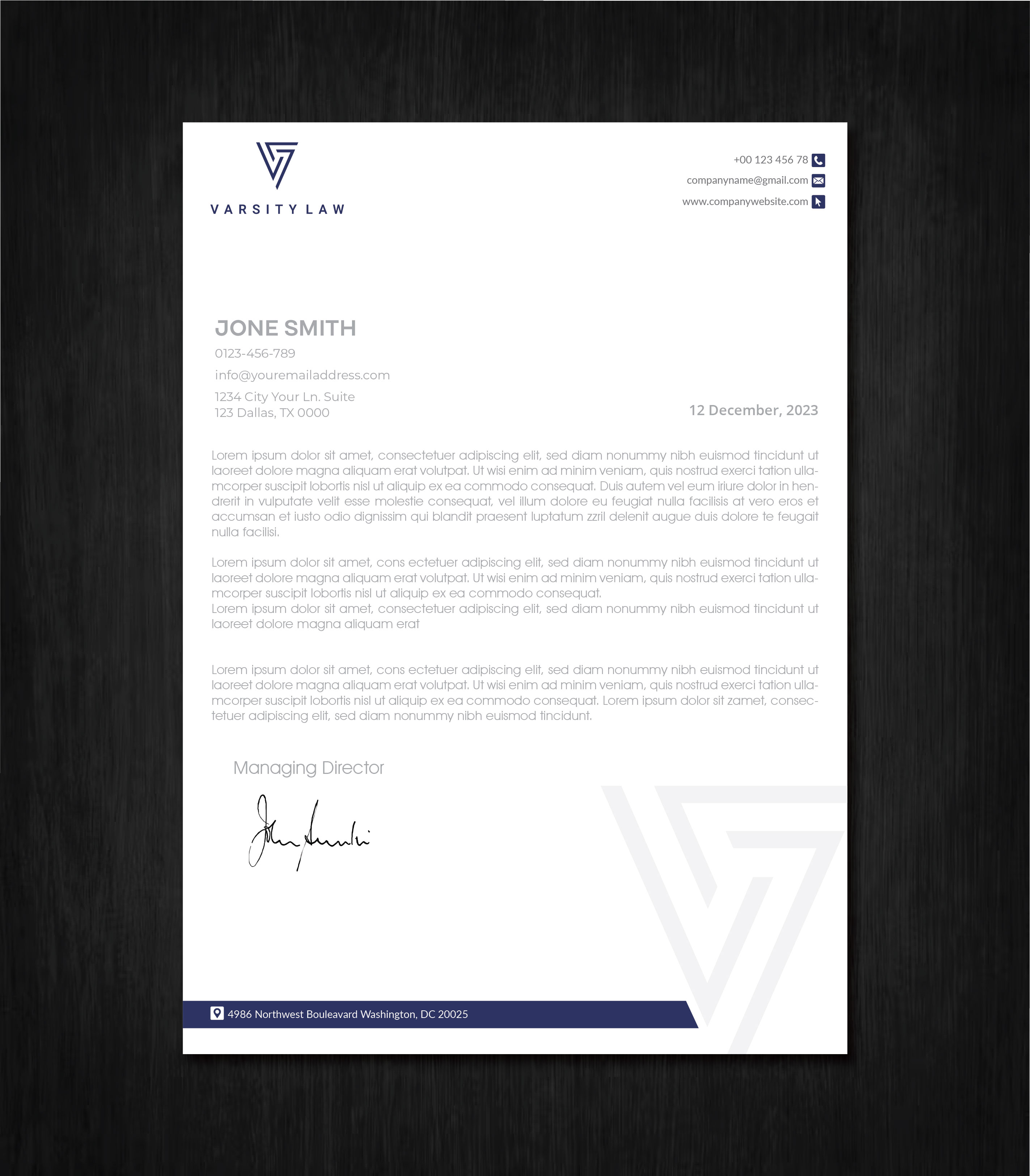 Letterhead Design by artbitin for this project | Design #31740624