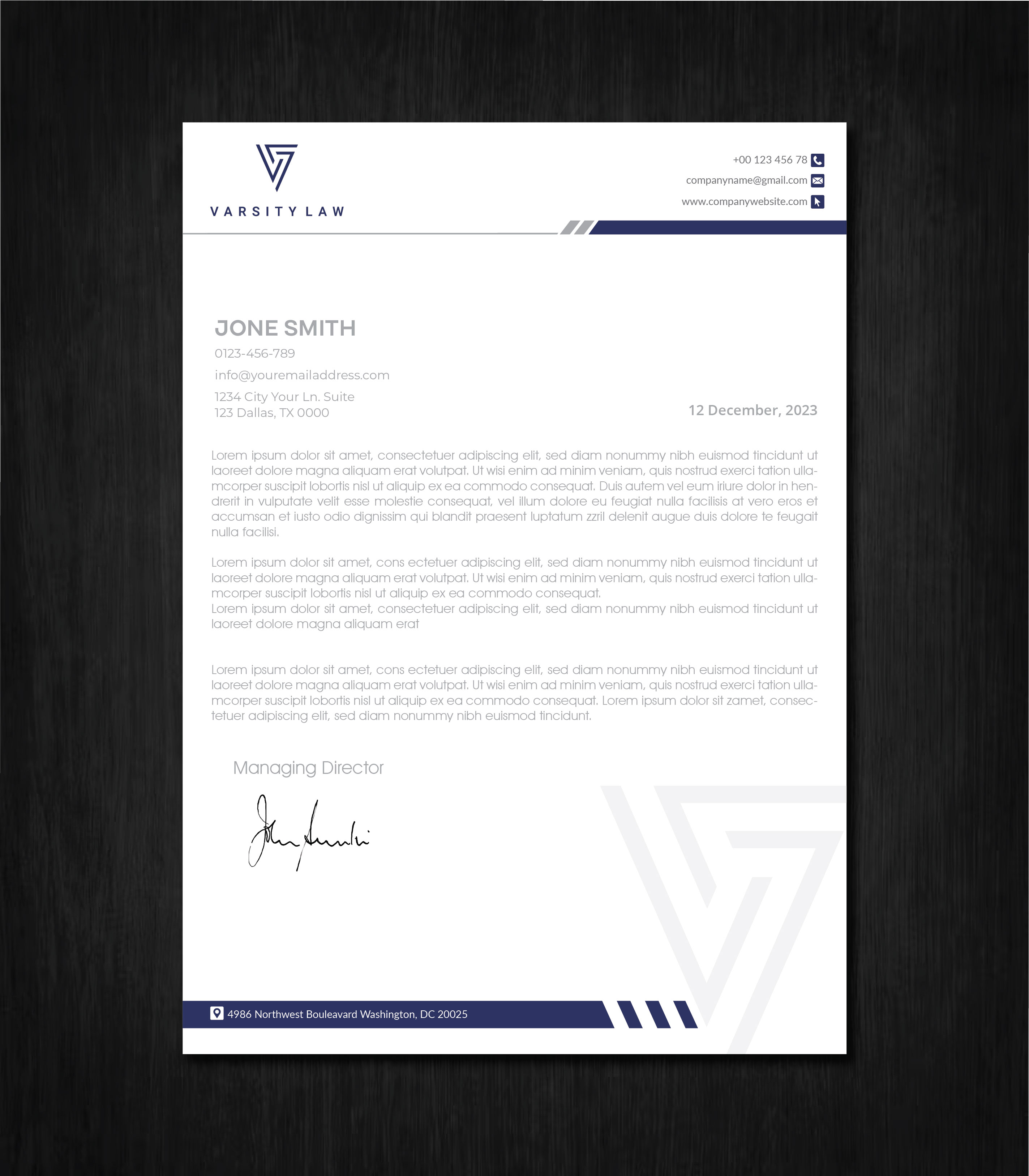 Letterhead Design by artbitin for this project | Design #31747759