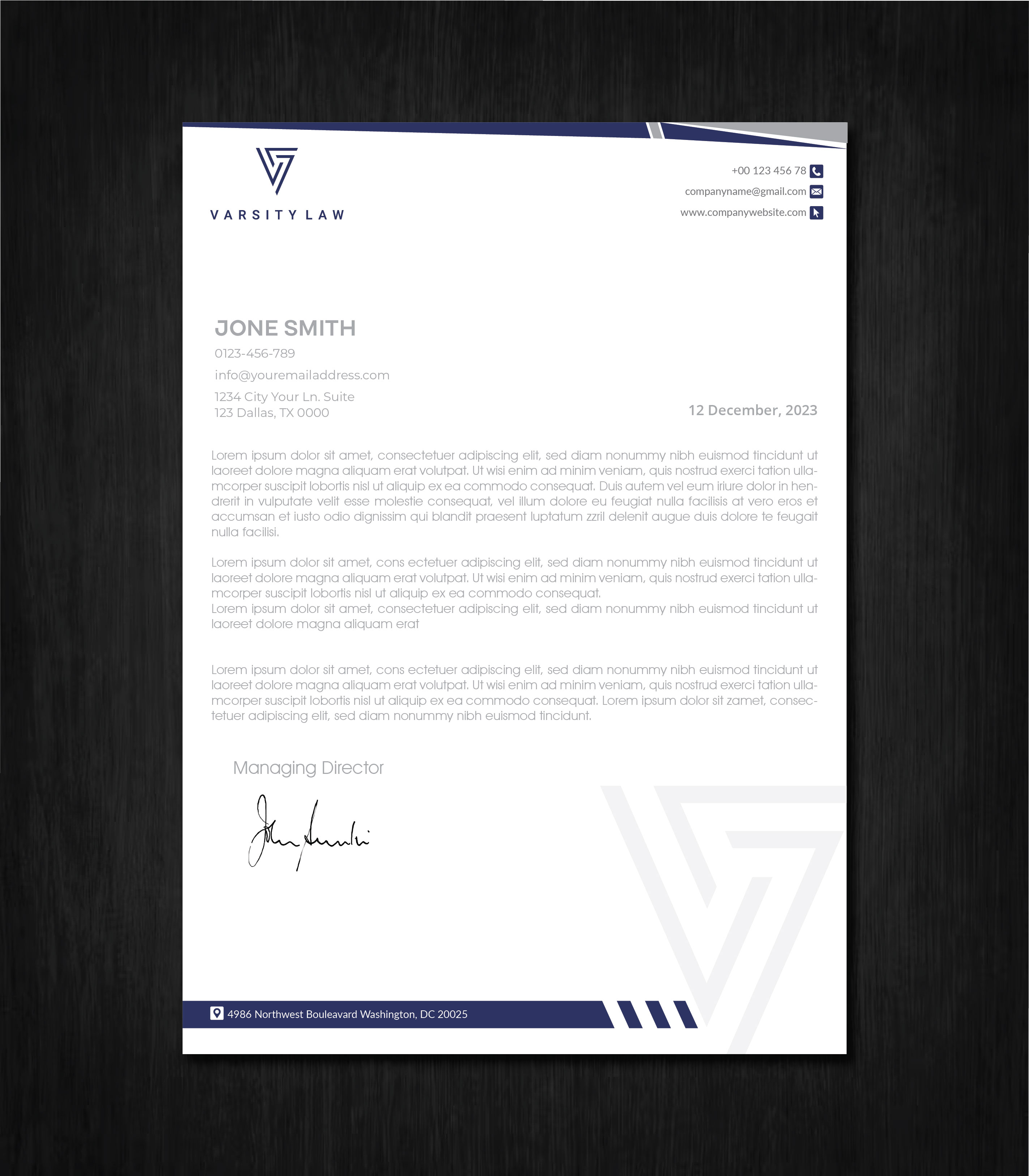 Letterhead Design by artbitin for this project | Design #31747760
