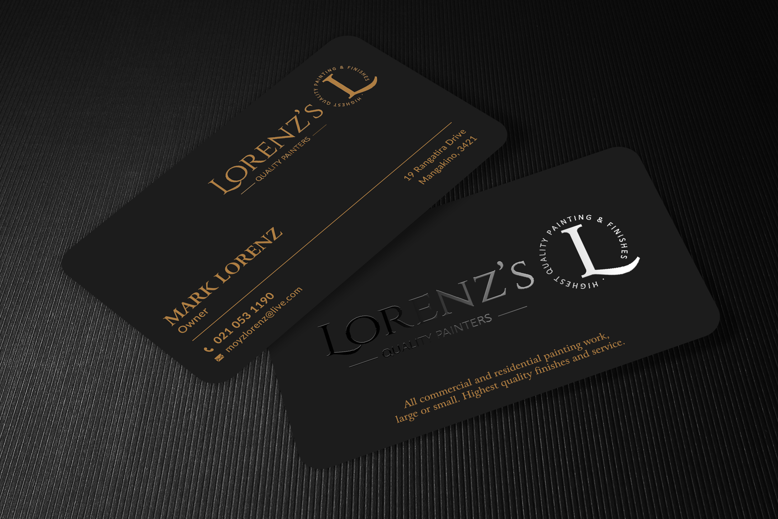 Visitenkarten-Design von Sun Moon Graphic Designer für Lorenz’s  | Design #31740859