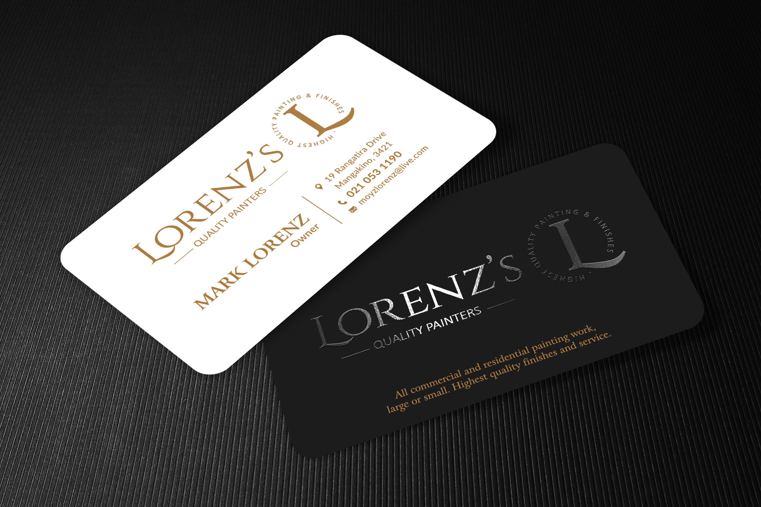 Visitenkarten-Design von Sun Moon Graphic Designer für Lorenz’s  | Design #31740860