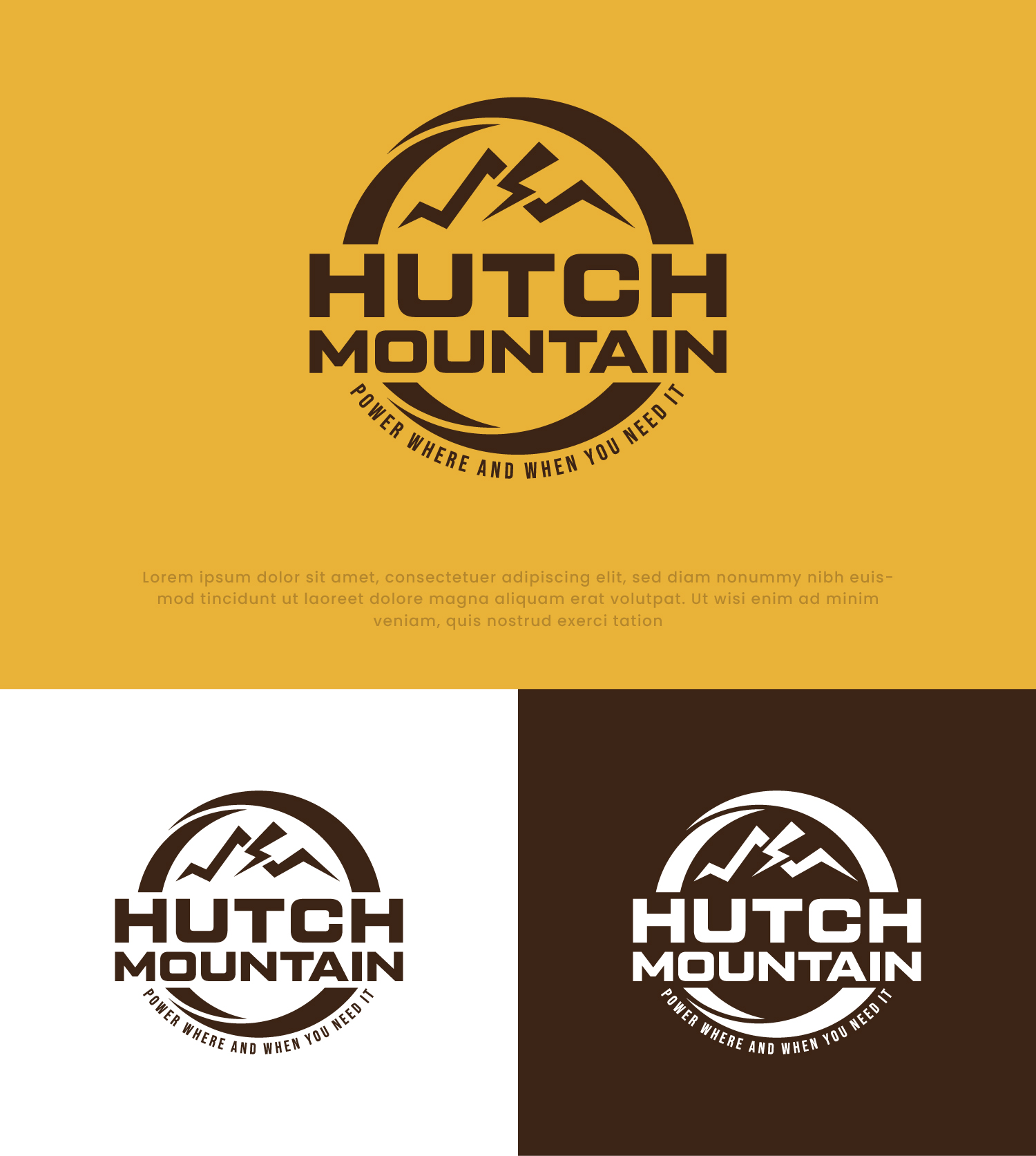 Logo Design by USA CRAFT for Hutch Mountain | Design #31790152