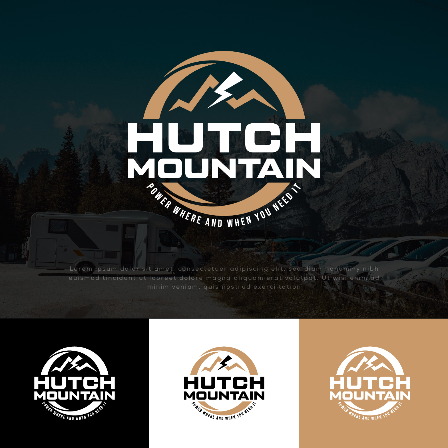 Logo Design by USA CRAFT for Hutch Mountain | Design #31790153