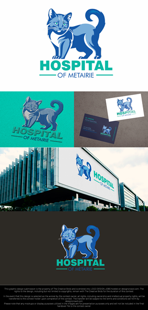 Logo Design by The Creative Birds for Cat Hospital of Metairie | Design: #31789296