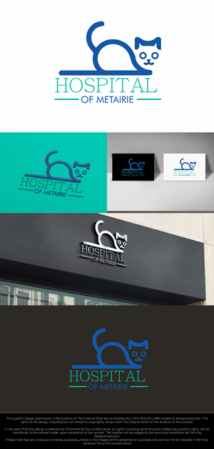 Logo Design by The Creative Birds for Cat Hospital of Metairie | Design: #31789423