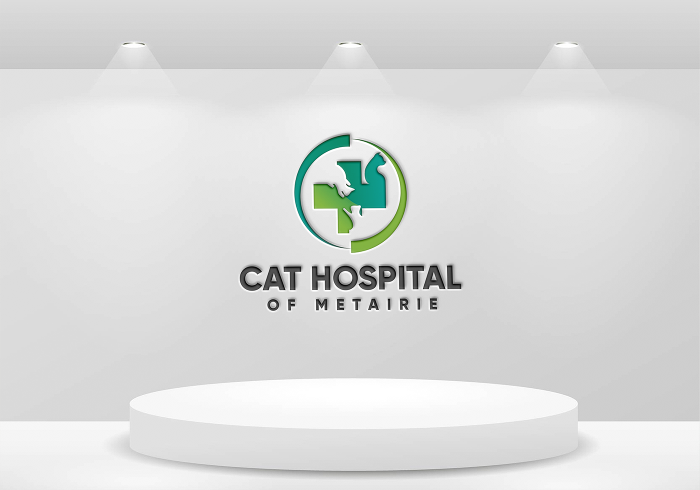 Logo Design by AbrinaDesign for Cat Hospital of Metairie | Design #31761189
