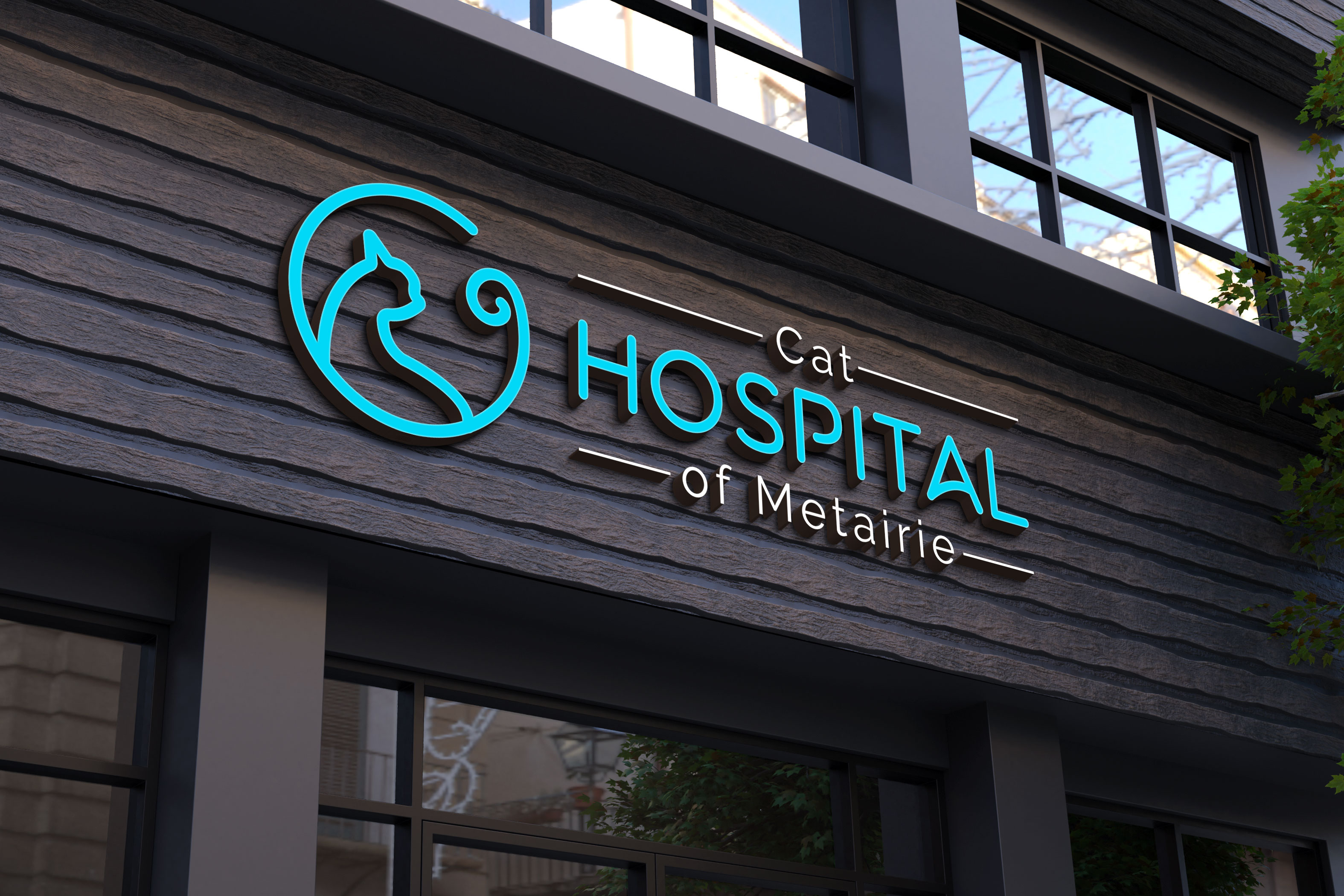 Logo Design by Kavth for Cat Hospital of Metairie | Design #31773321