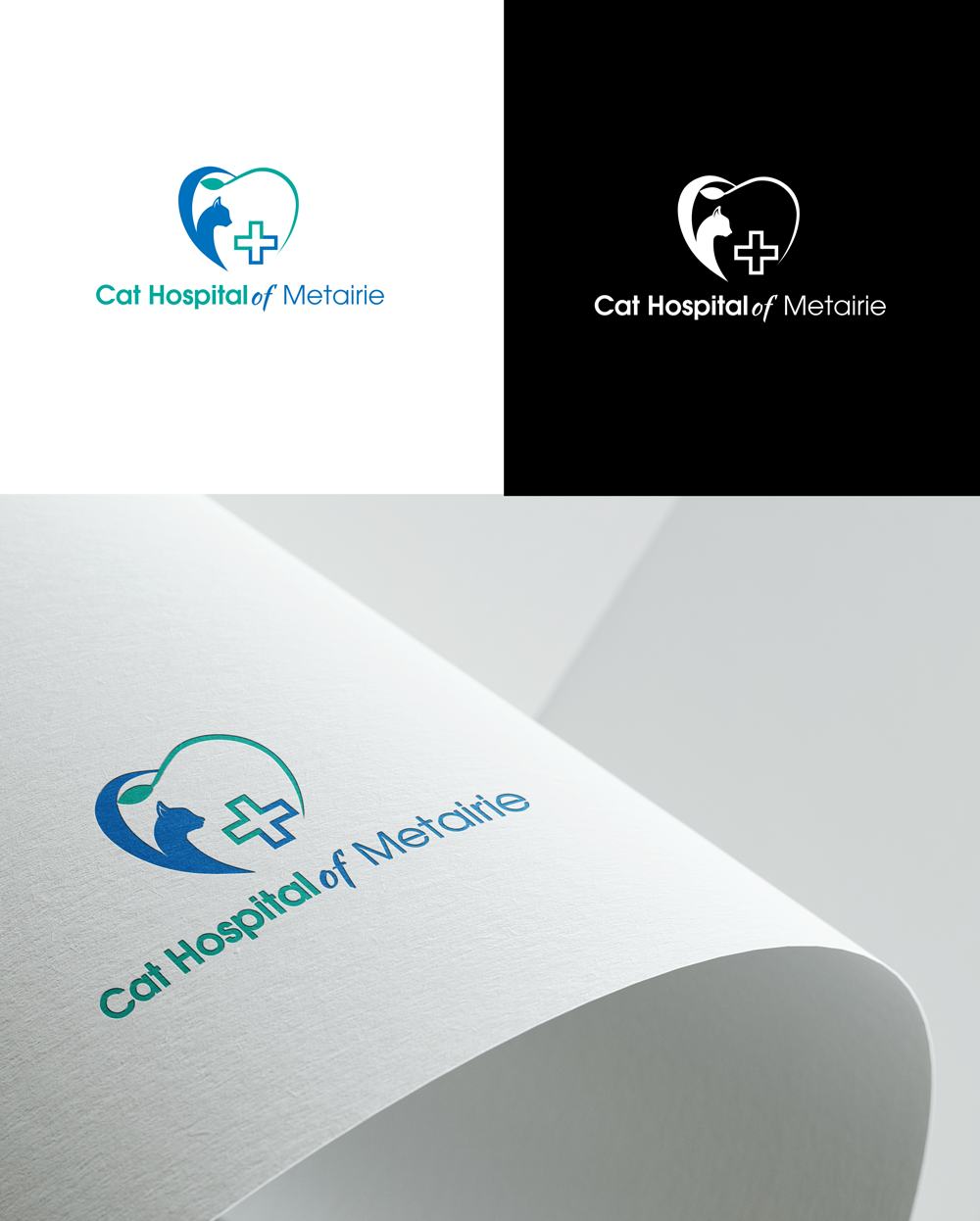 Logo Design by RA-bica for Cat Hospital of Metairie | Design #31768210