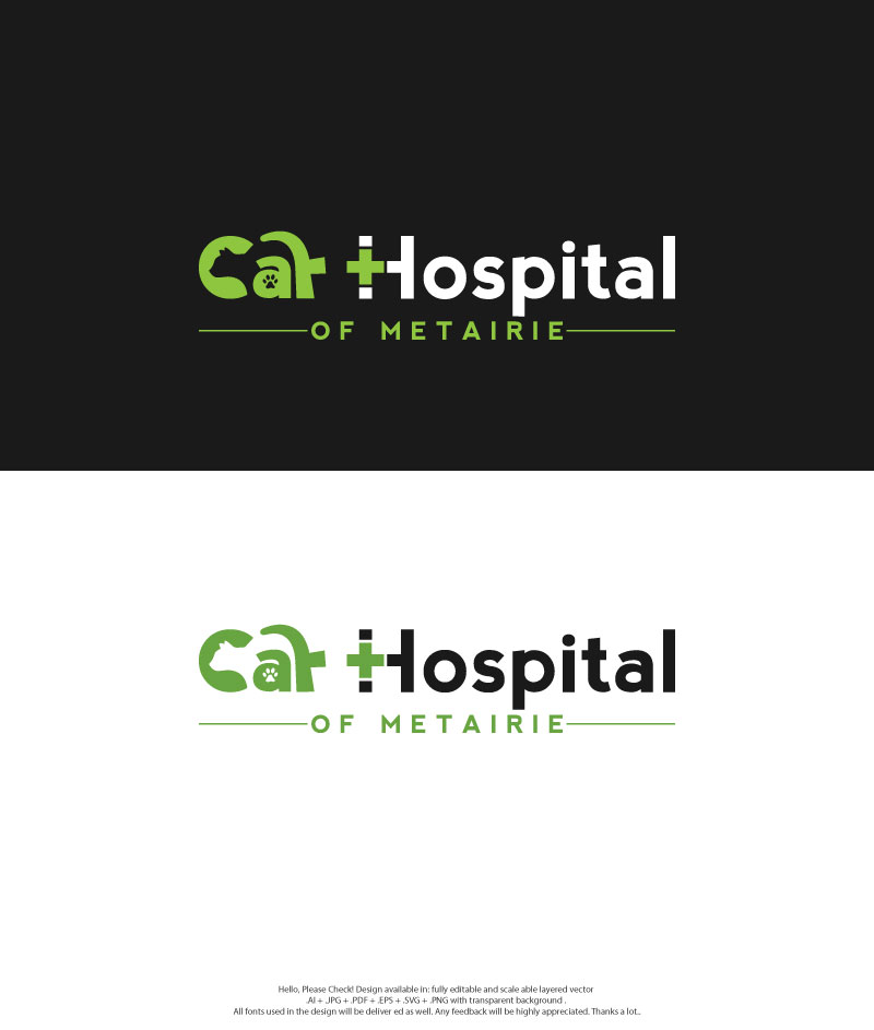 Logo Design by skart for Cat Hospital of Metairie | Design #31769547
