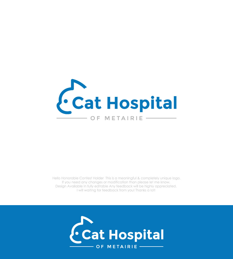Logo Design by Design your Mind for Cat Hospital of Metairie | Design #31748928