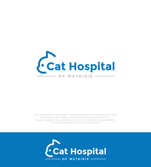 Logo Design by Design your Mind for Cat Hospital of Metairie | Design: #31748928