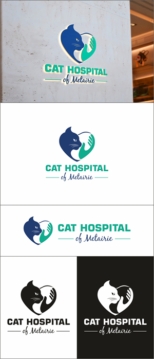 Logo Design by Robert Macwan for Cat Hospital of Metairie | Design #31796588