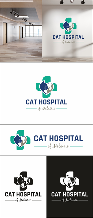 Logo Design by Robert Macwan for Cat Hospital of Metairie | Design: #31796589