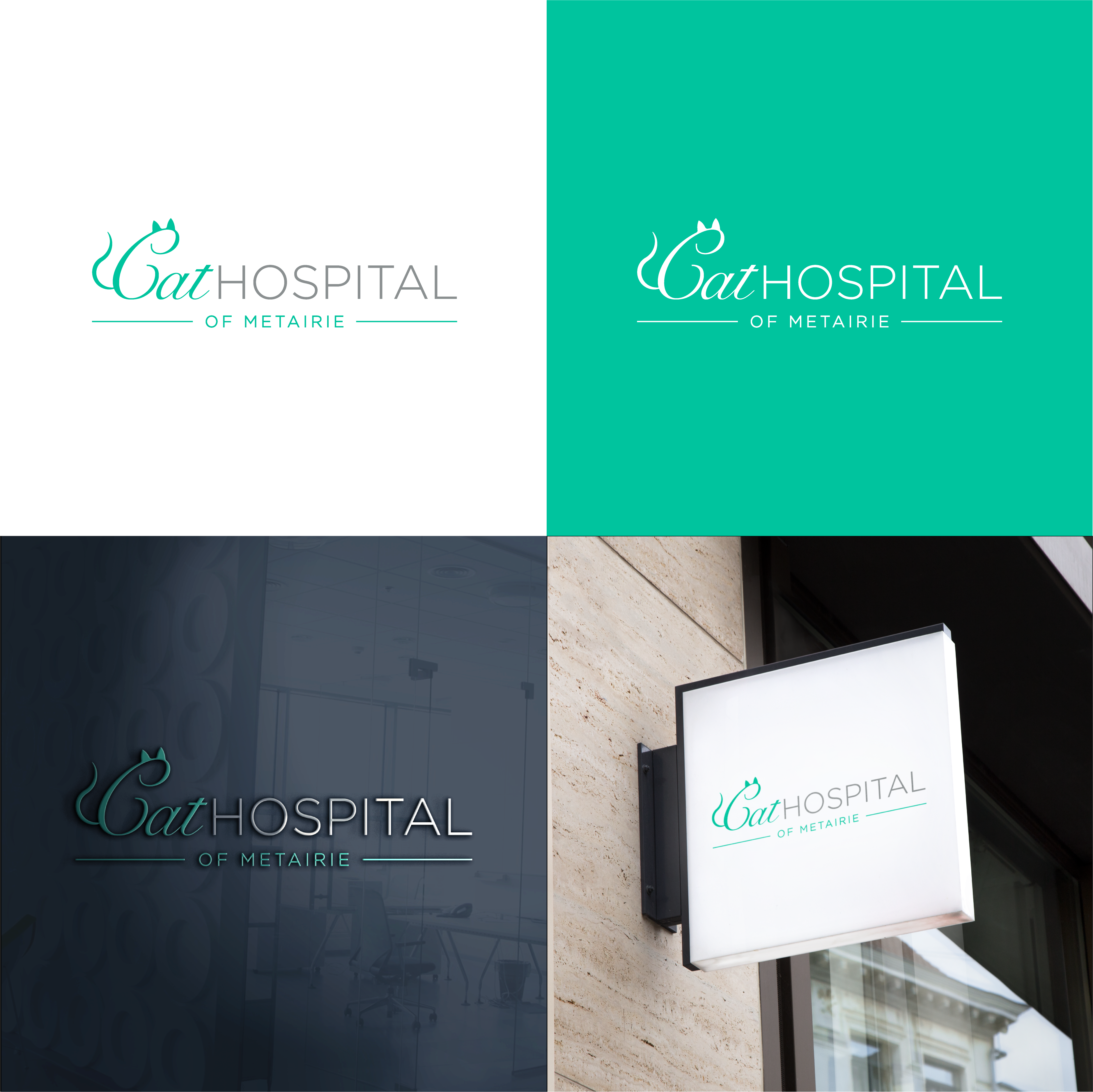 Logo Design by The Lion Studios for Cat Hospital of Metairie | Design #31745807