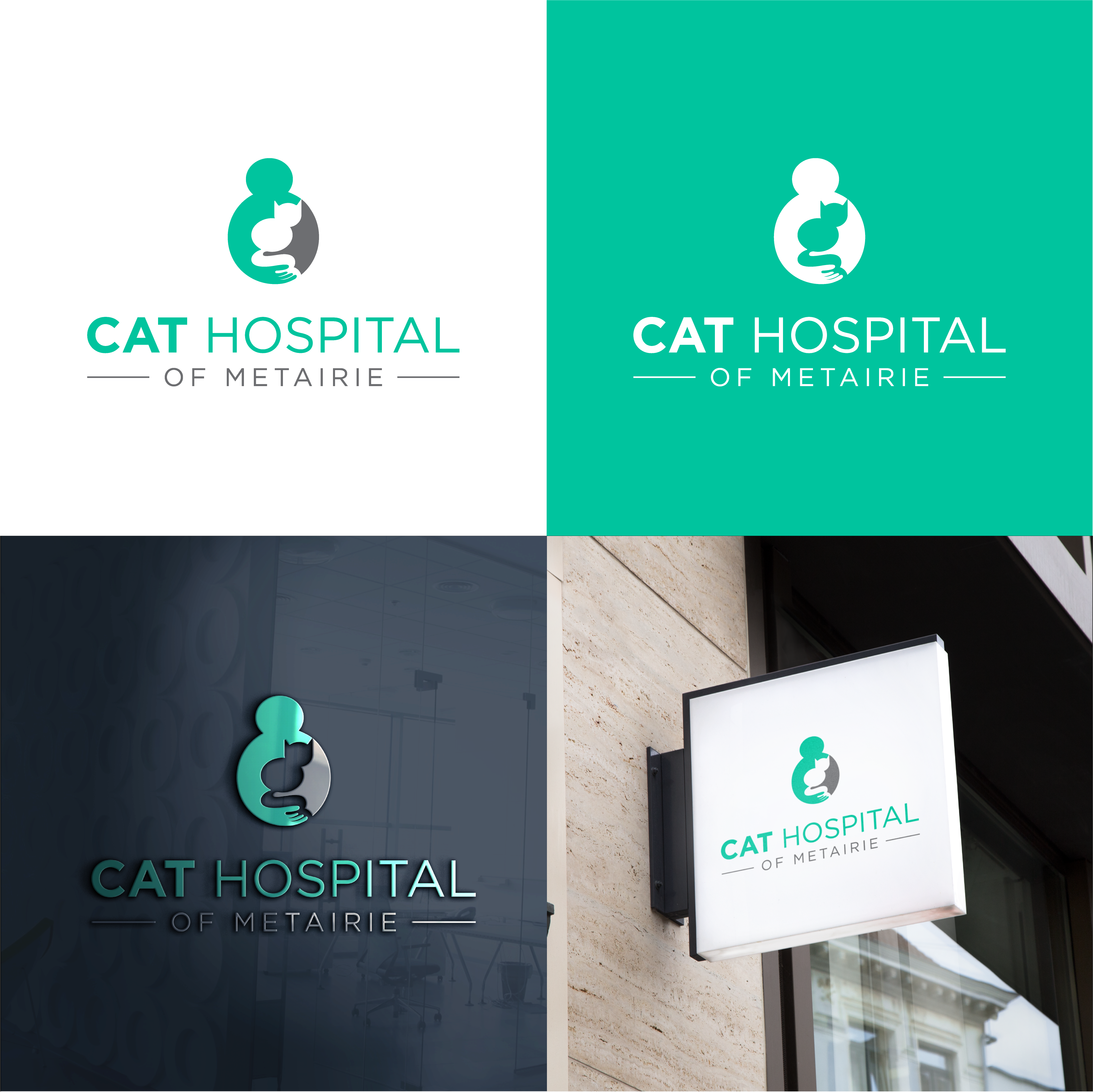 Logo Design by The Lion Studios for Cat Hospital of Metairie | Design #31745993