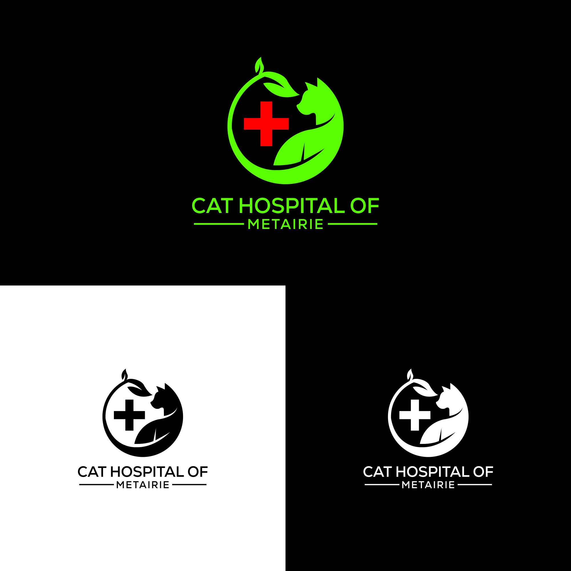 Logo Design by anak mama for Cat Hospital of Metairie | Design #31752982