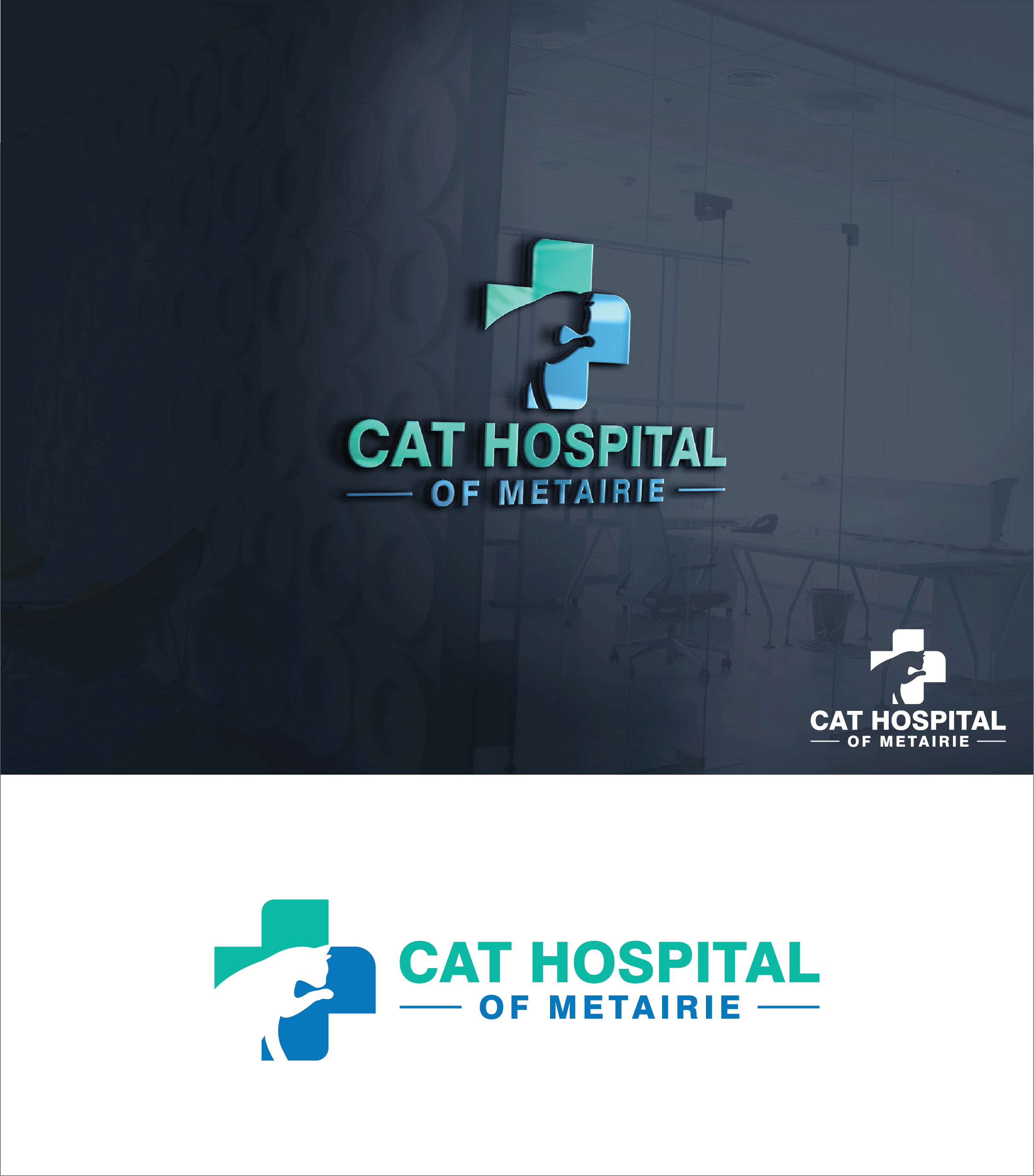 Logo Design by gauravgraphy for Cat Hospital of Metairie | Design #31787452